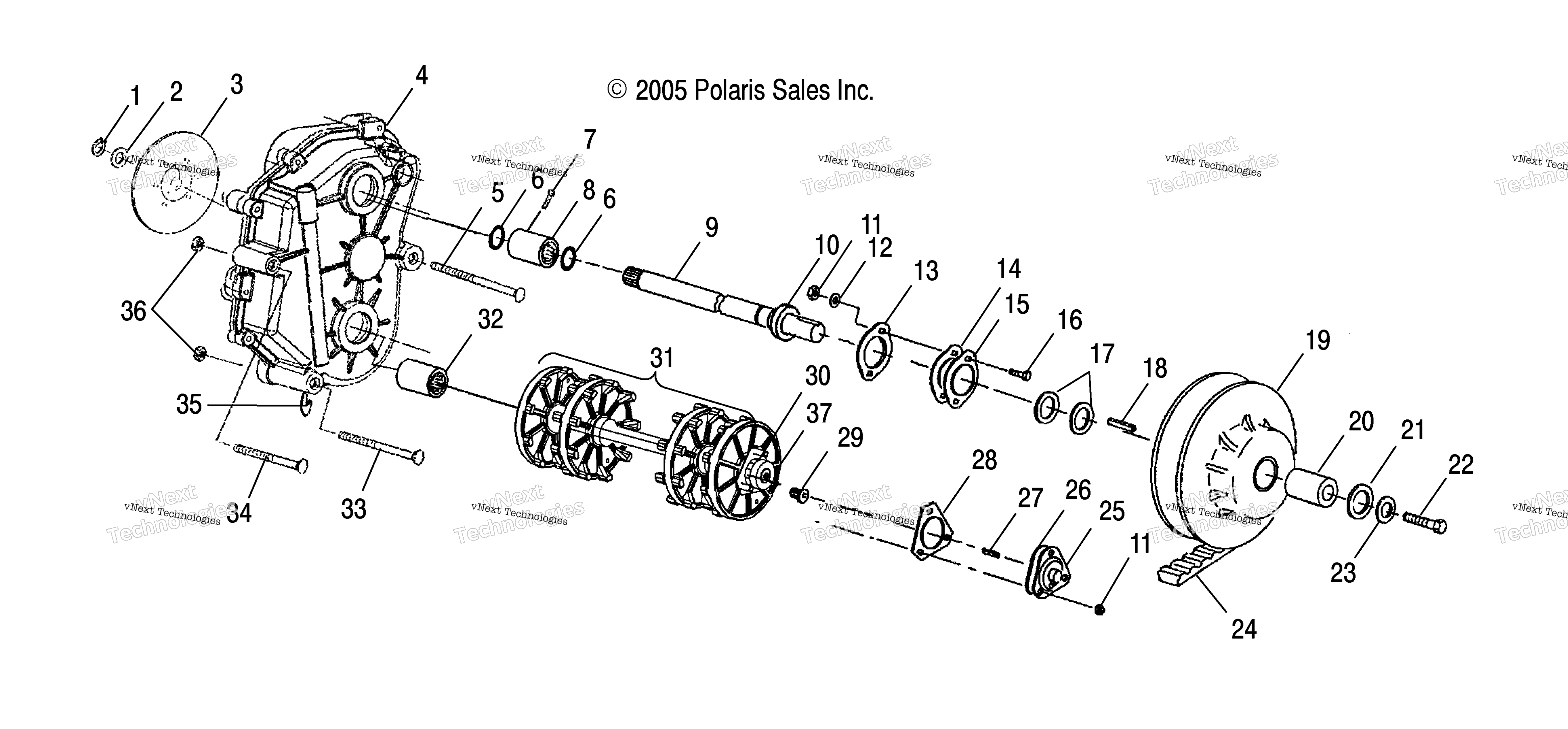 Привод Train, Drive Shaft & Jackshaft