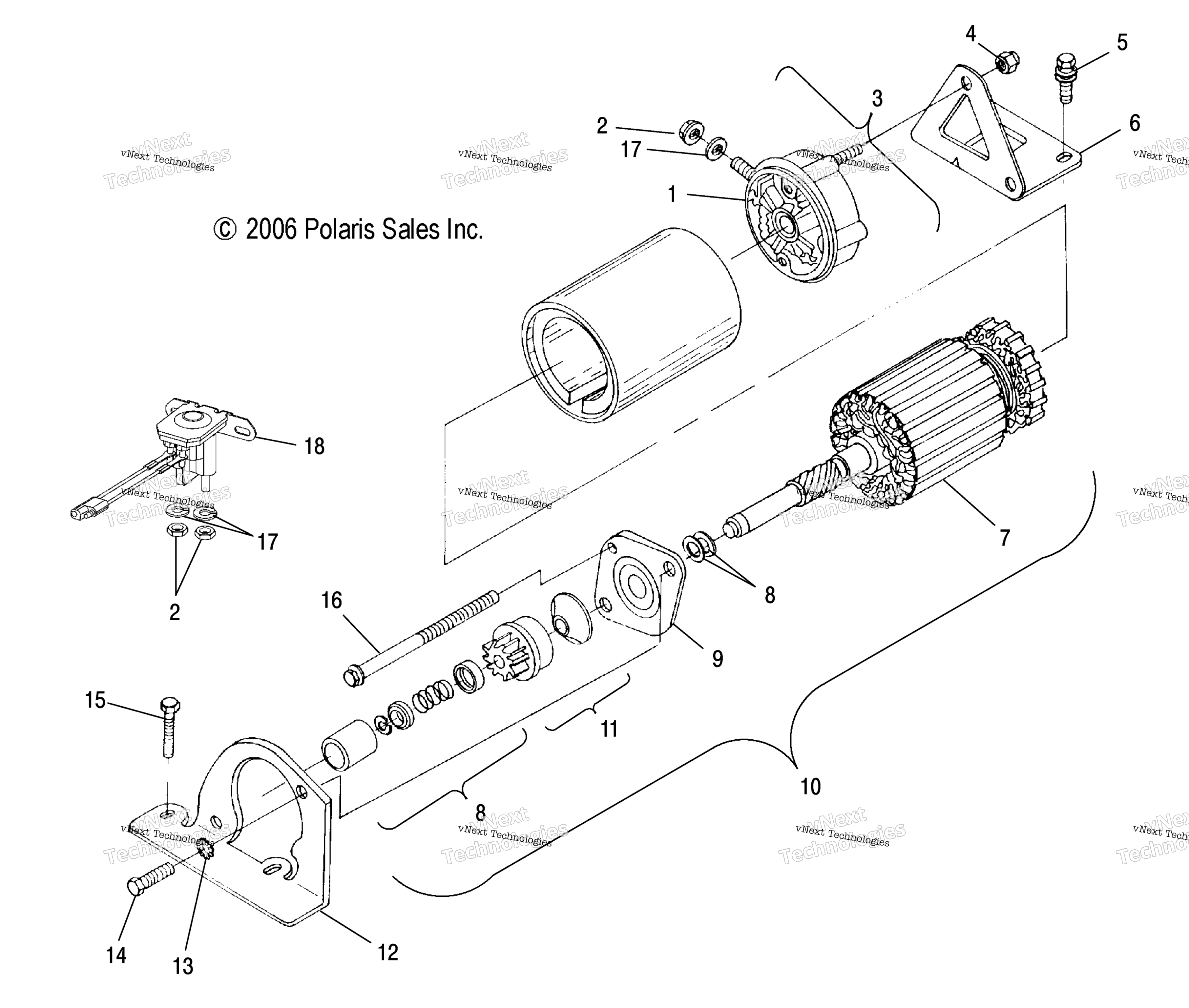 двигатель Starting Motor