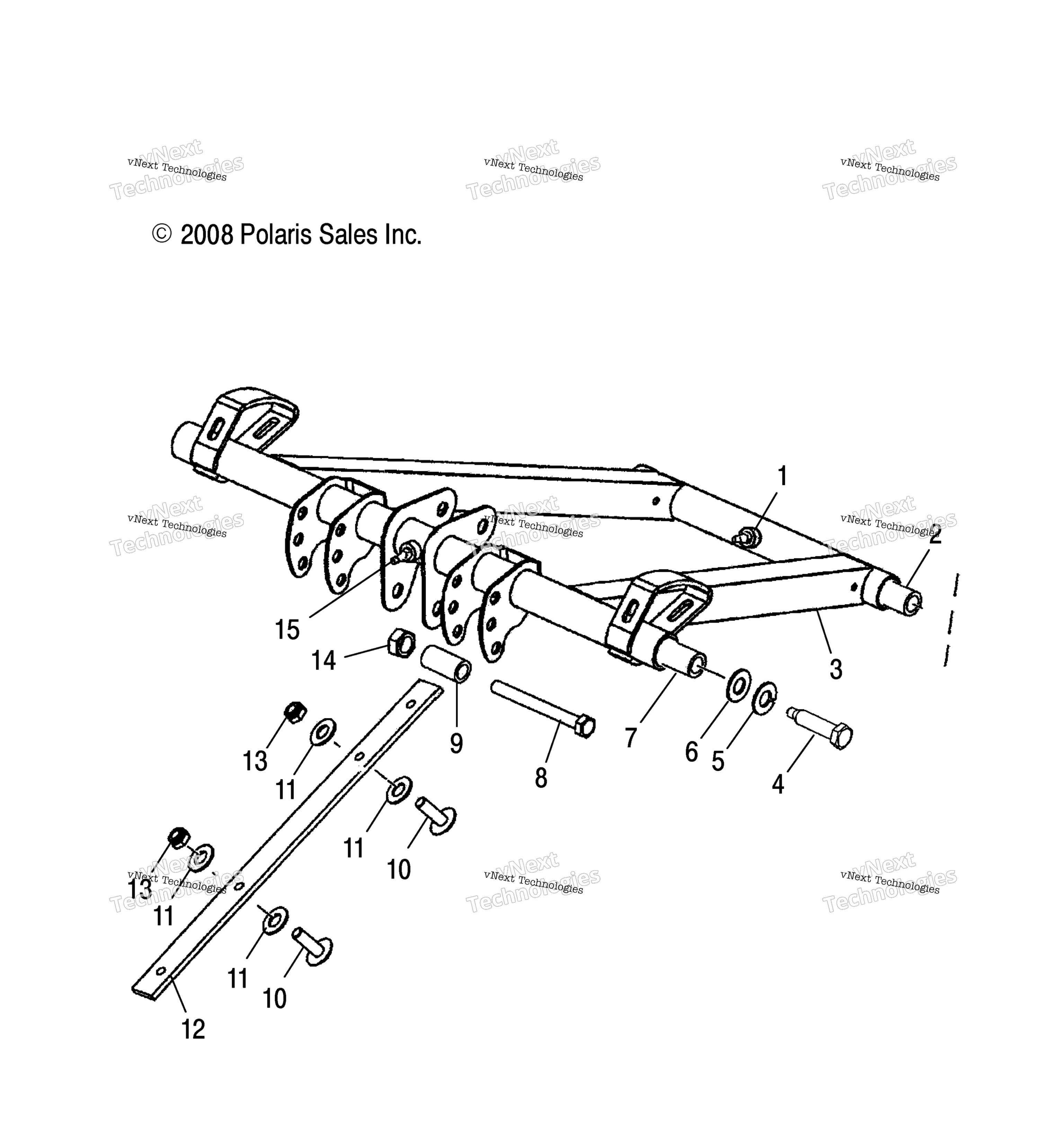 Suspension, Torque Arm, передний