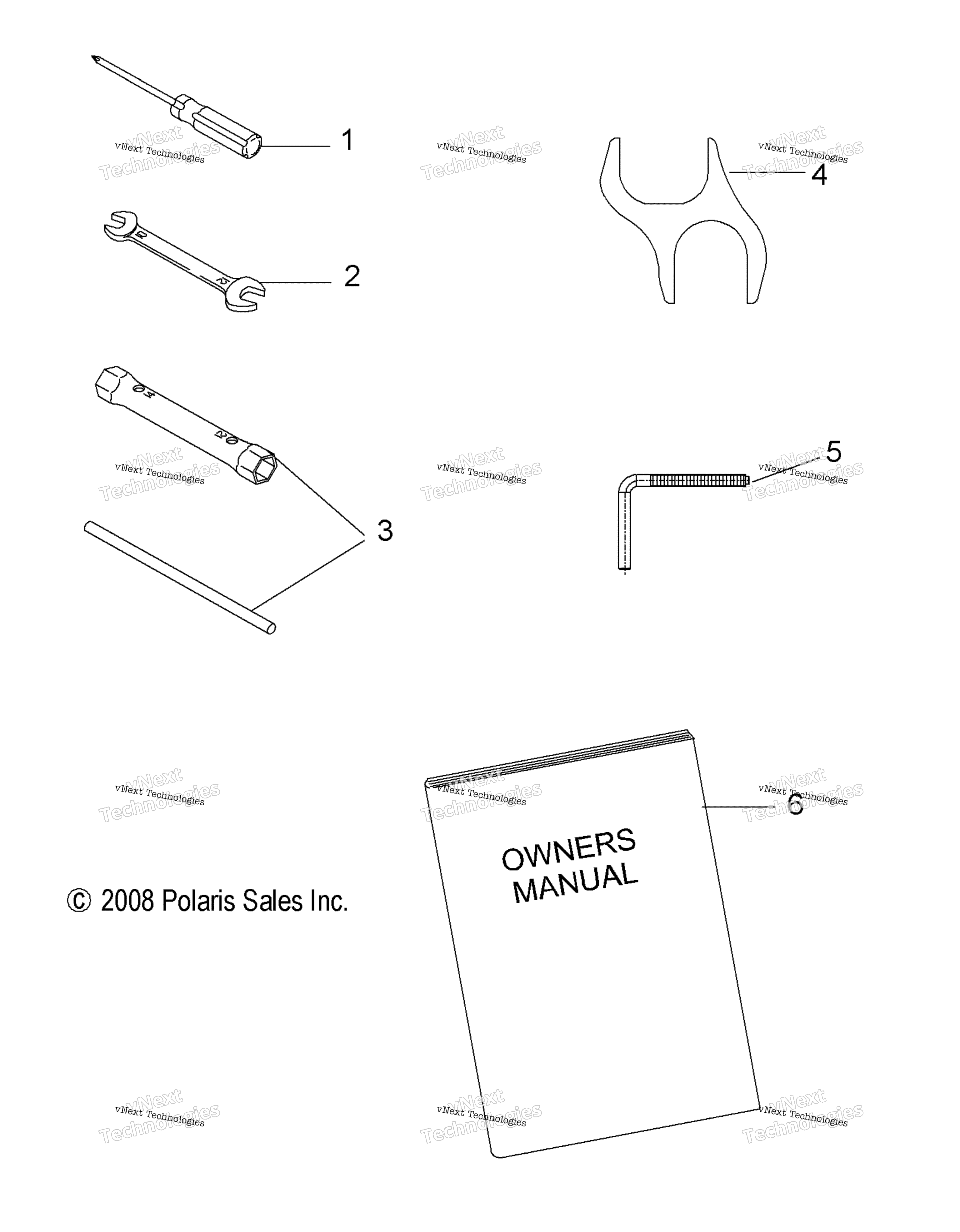 Tools, инструмент комплект & Owners Manual
