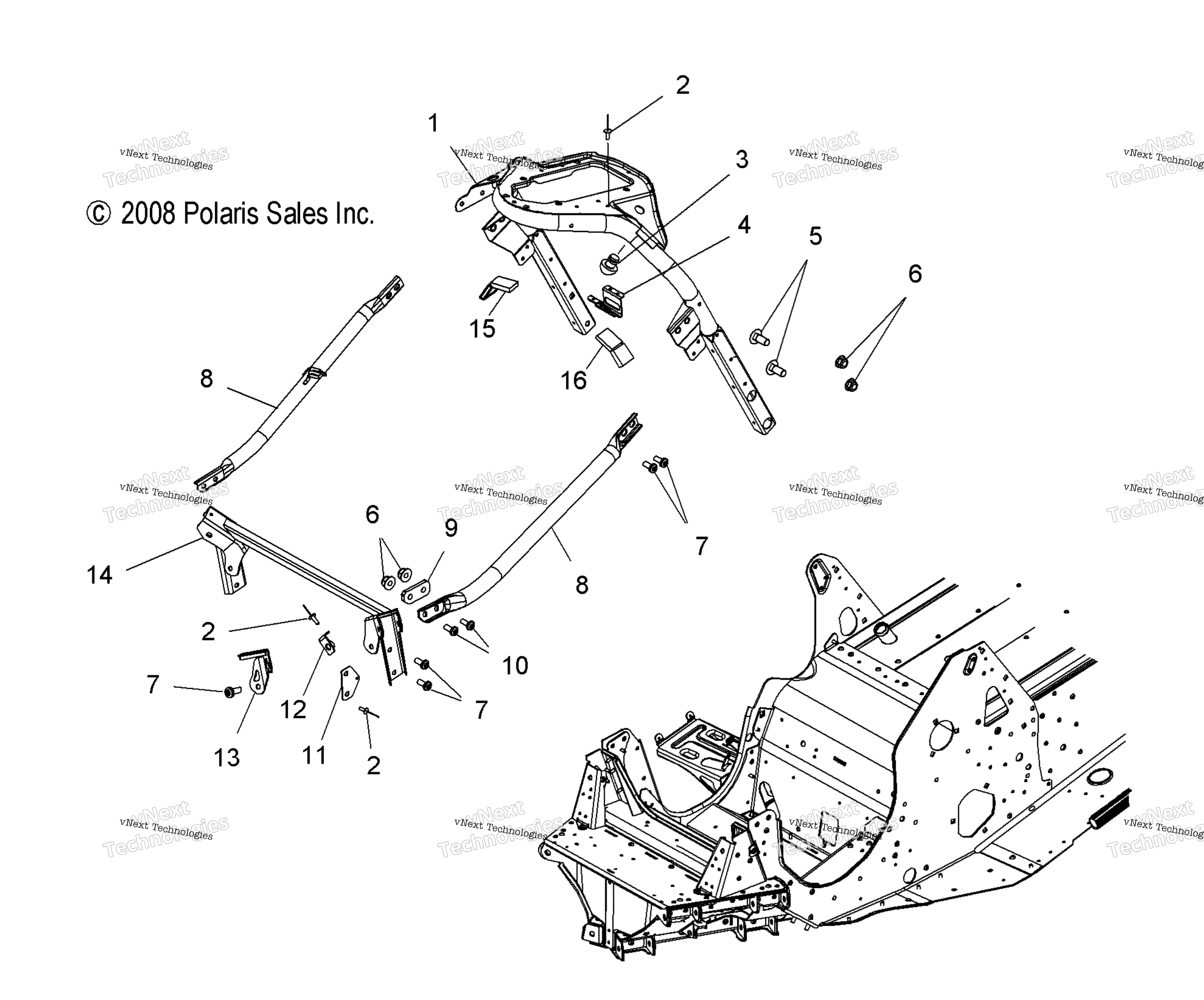 Chassis, передний S08pb6fs / Fe