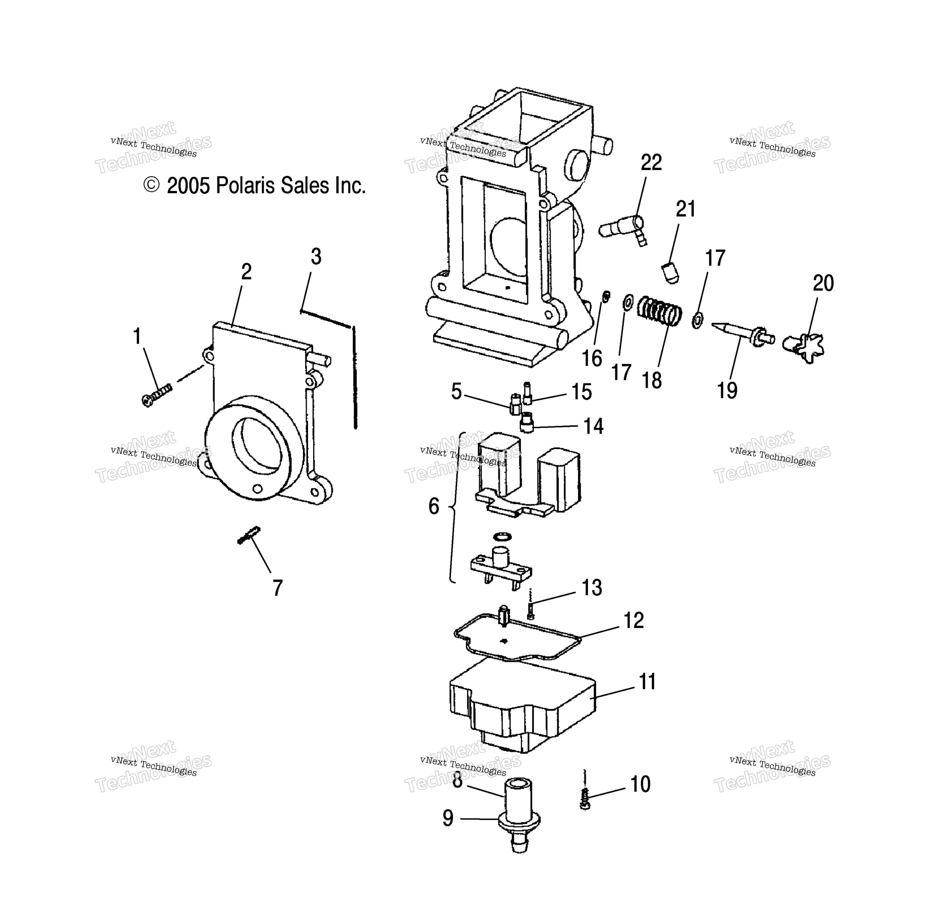Engine, Carburetor, нижний