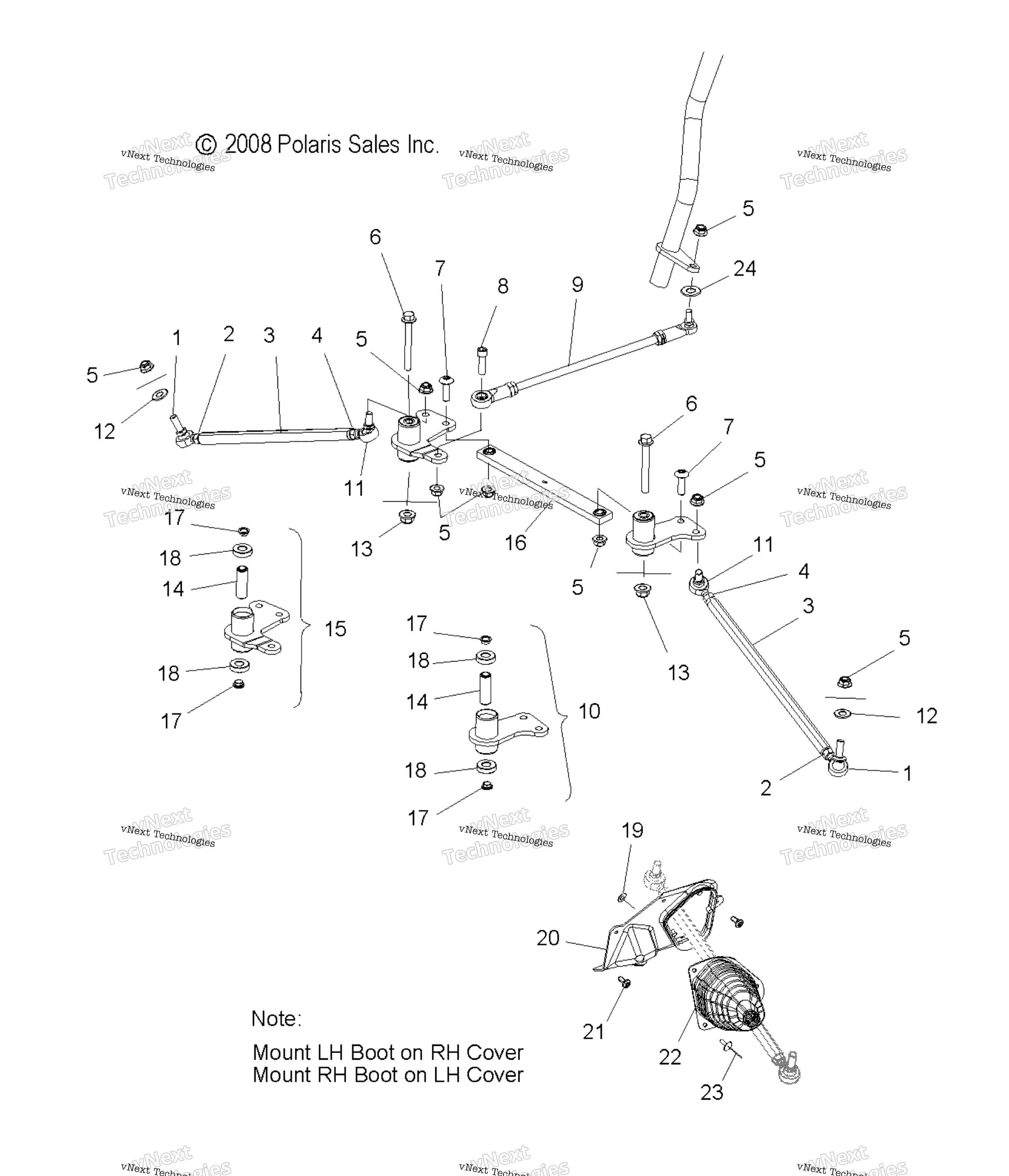 Steering, Lower & тяга Rods