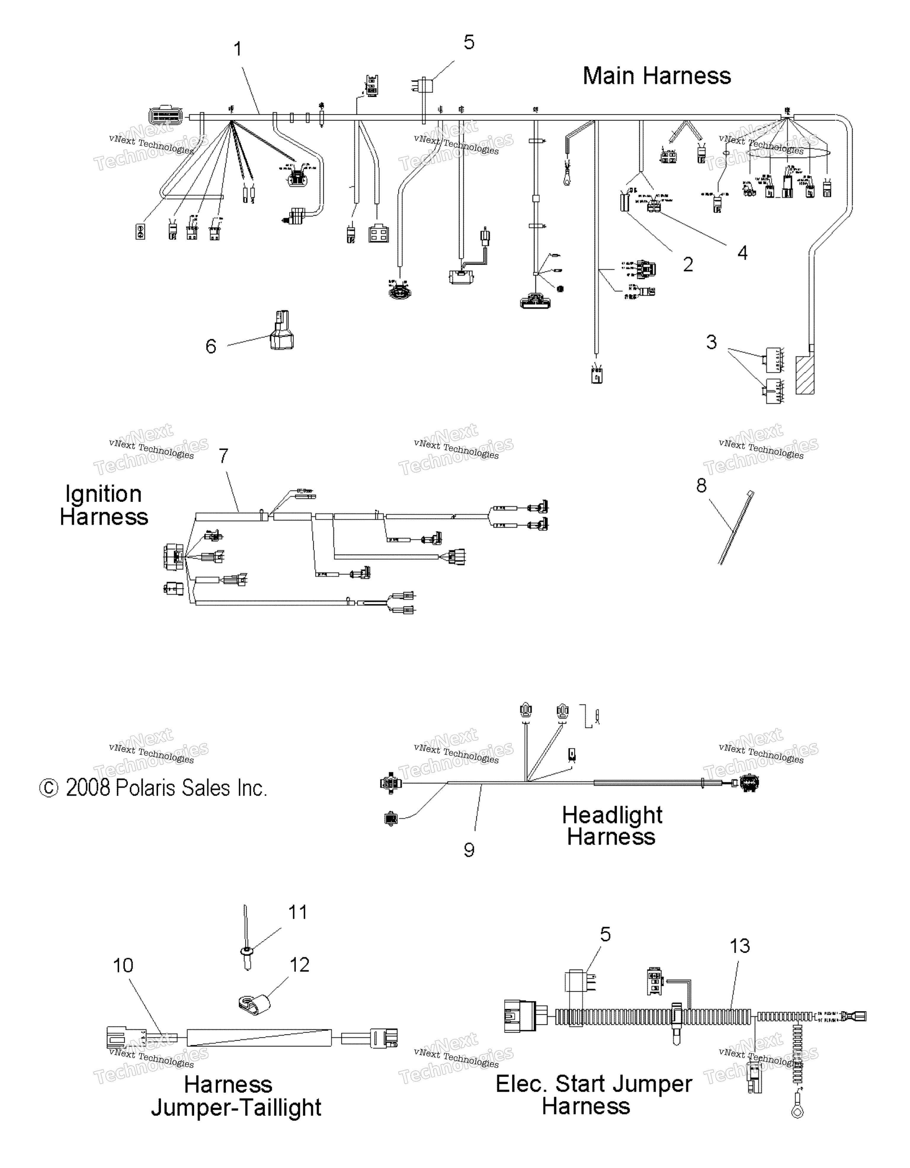 электрооборудование Wiring Harnesses