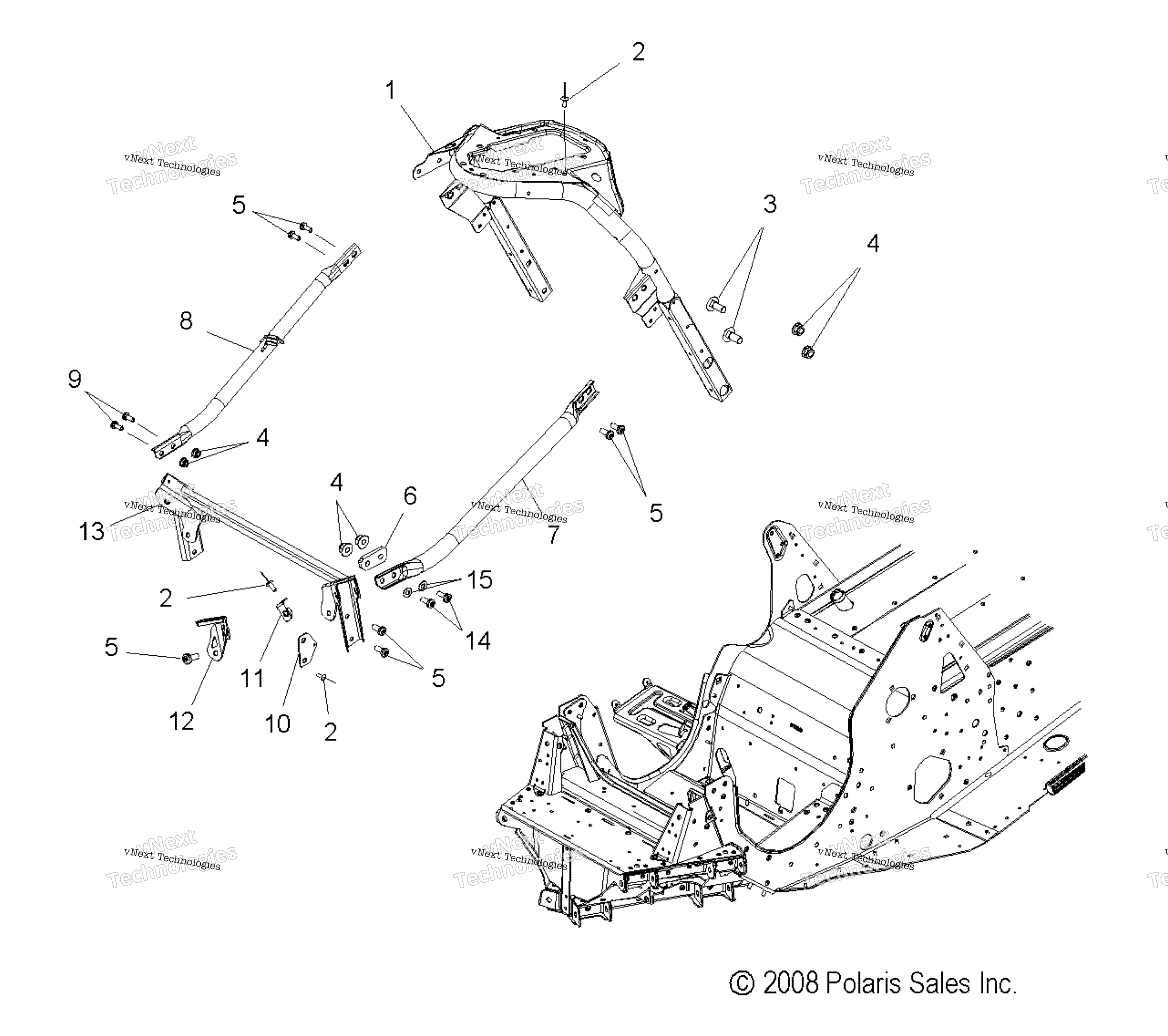 Chassis, передний Asm