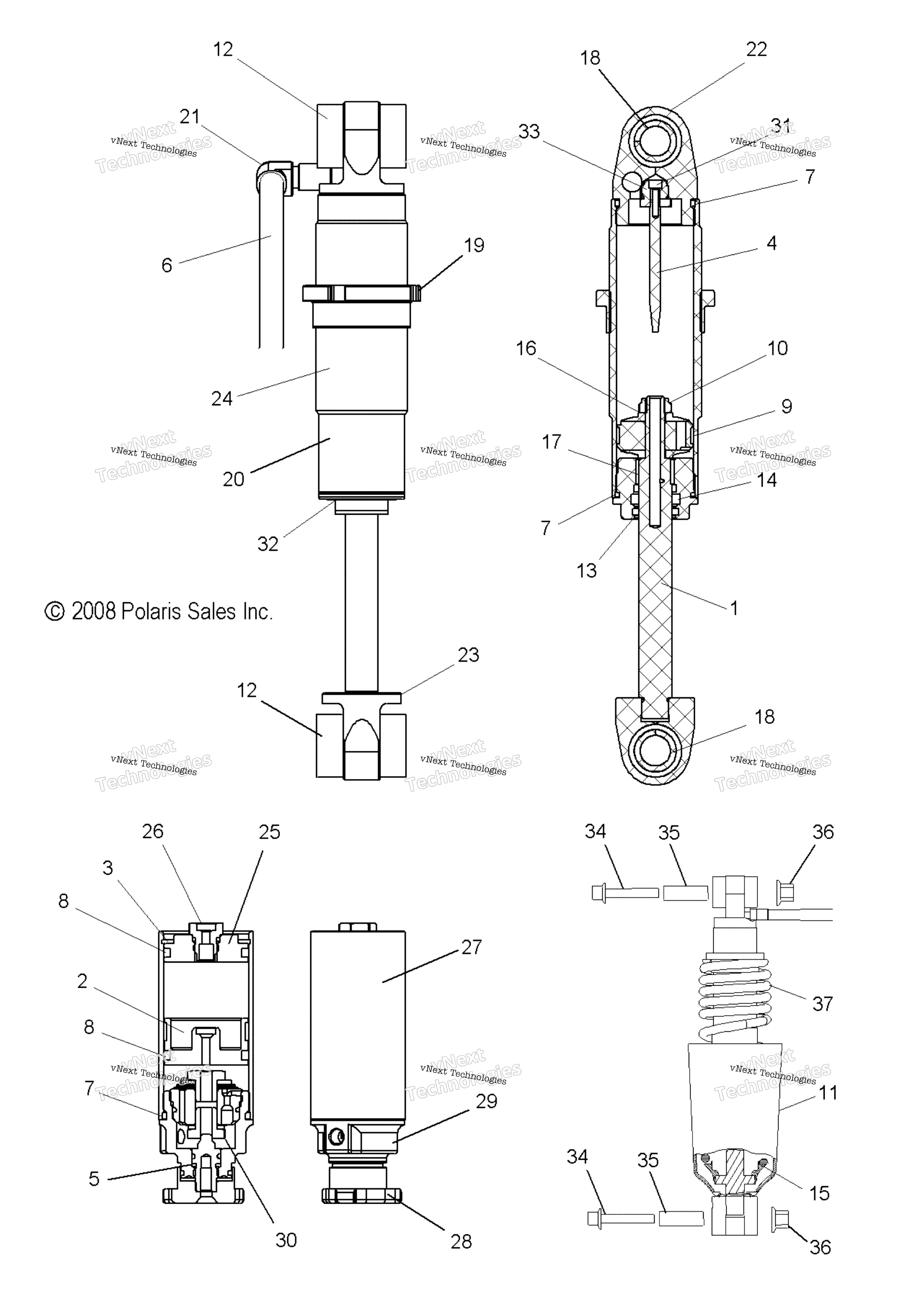 Suspension, Shock, передний Track