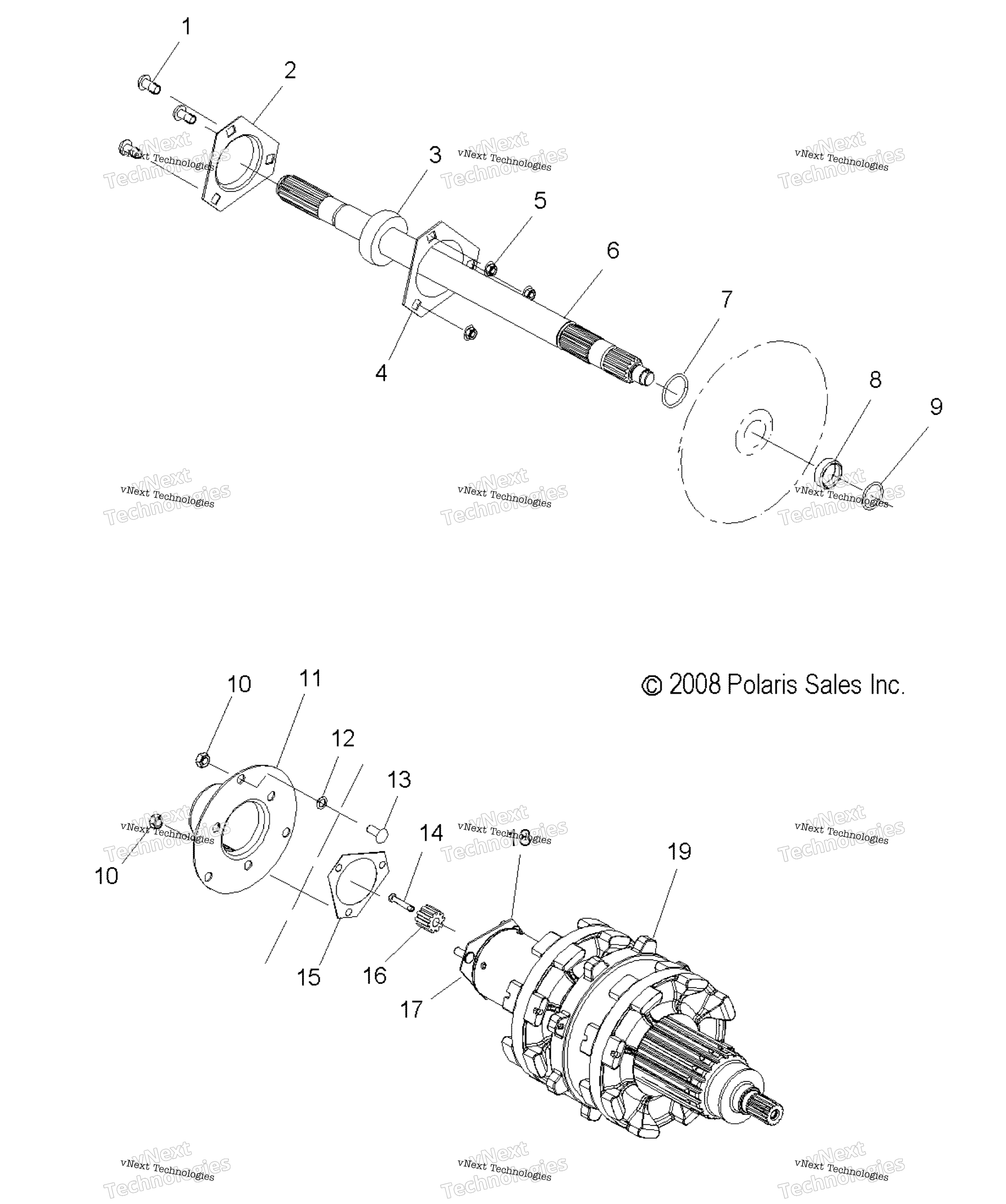 Привод Train, Jackshaft & Driveshaft All Options