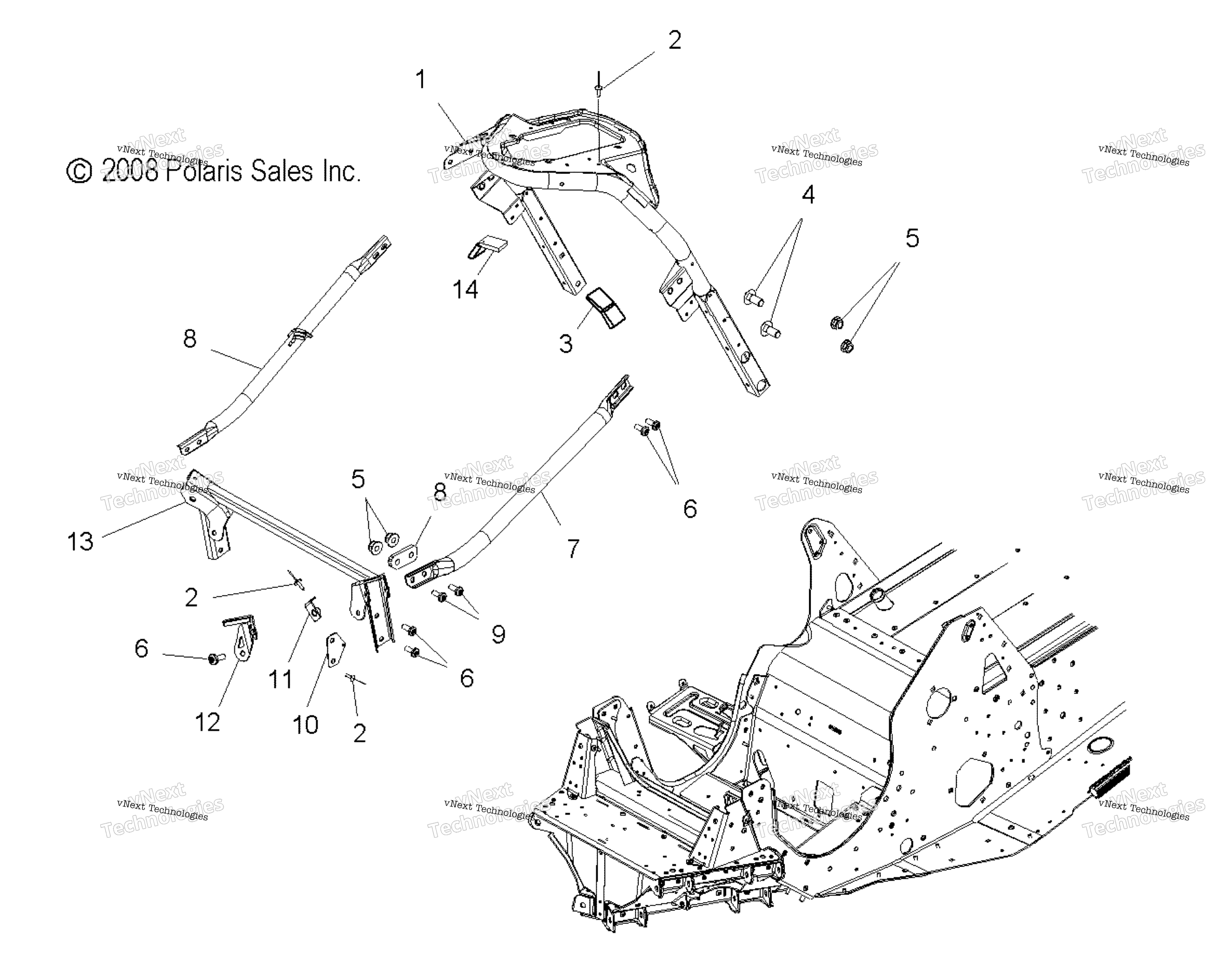 Chassis, передний Asm