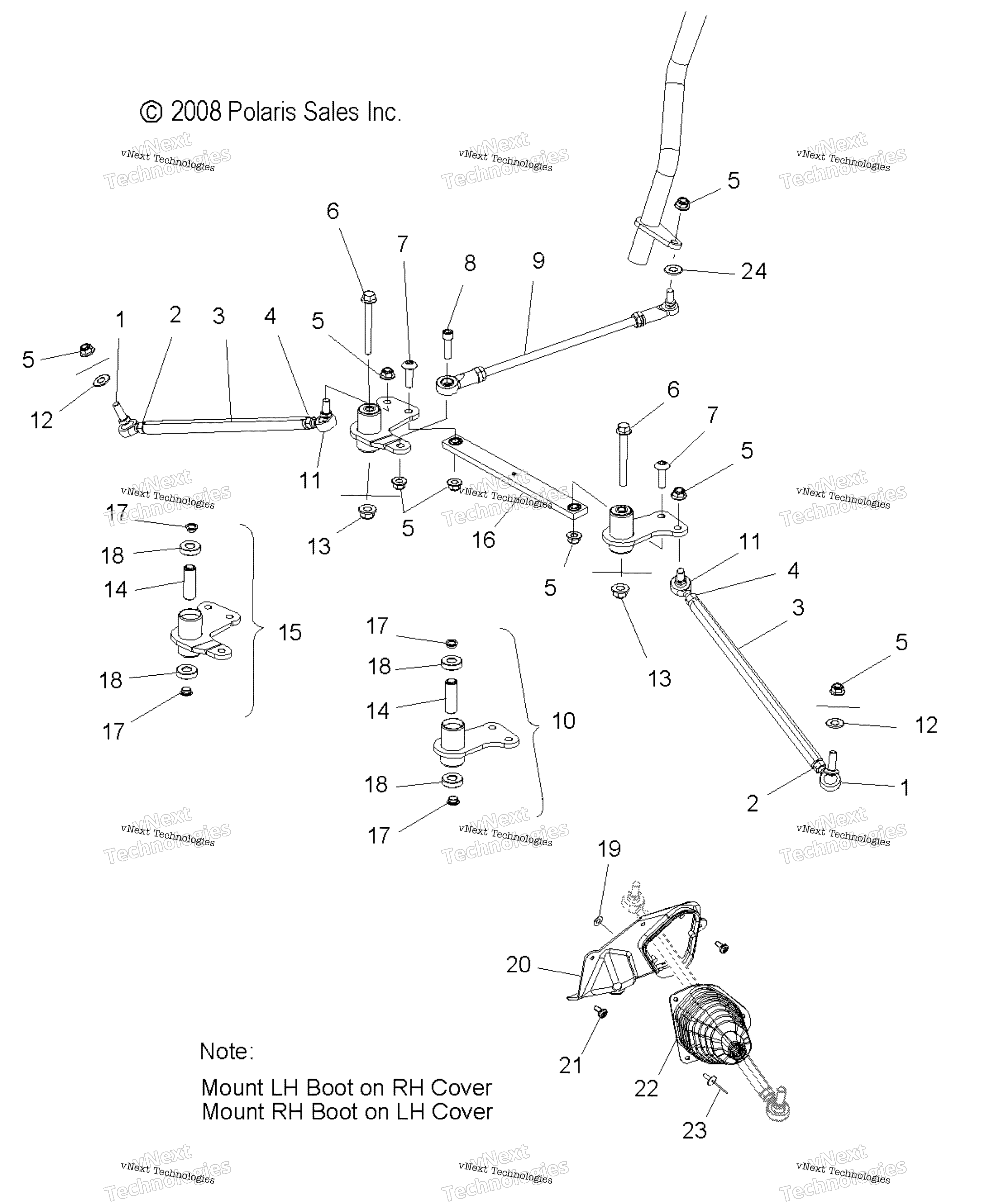 Steering, Lower & тяга Rods