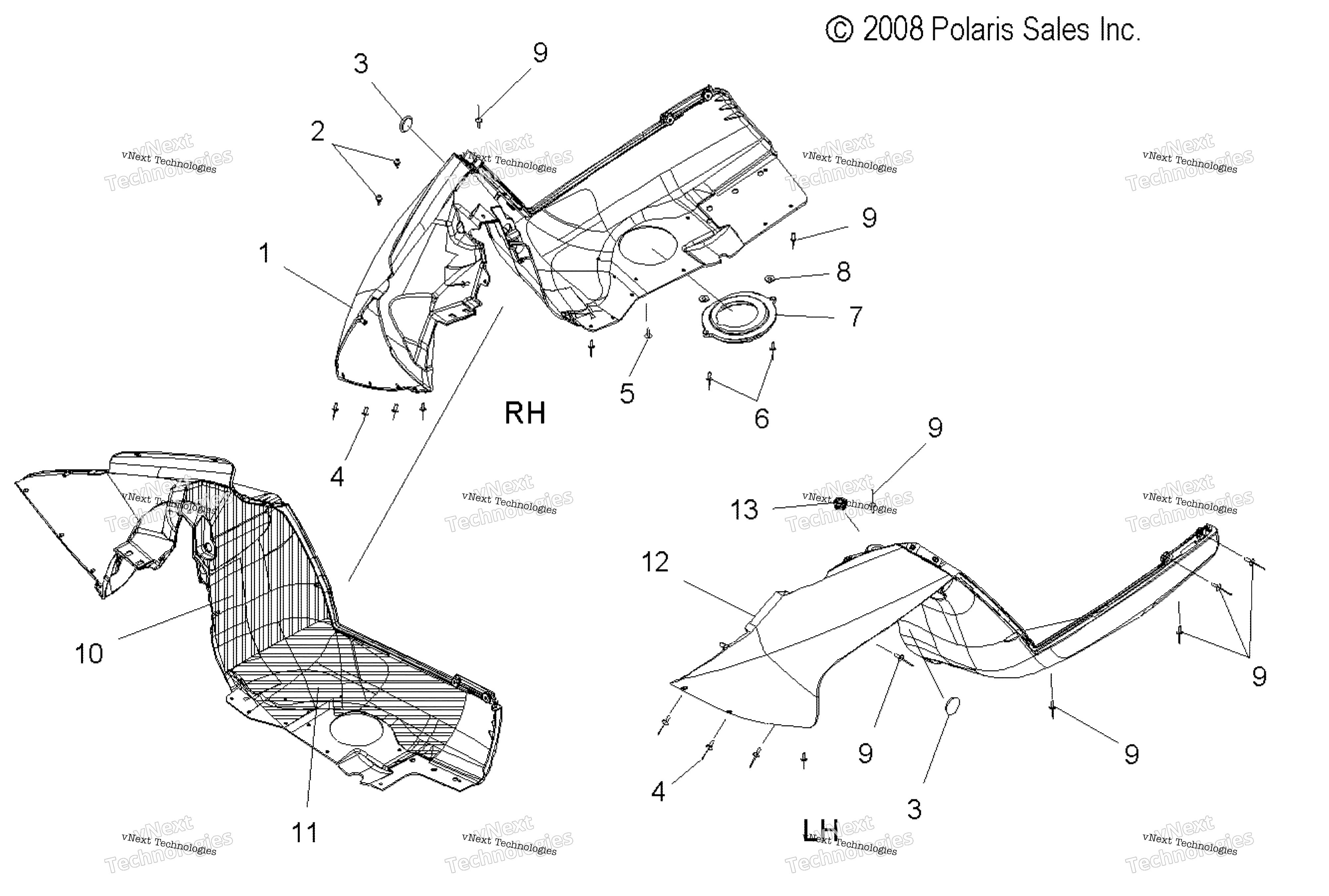 Body, Fenders, Lh / Rh