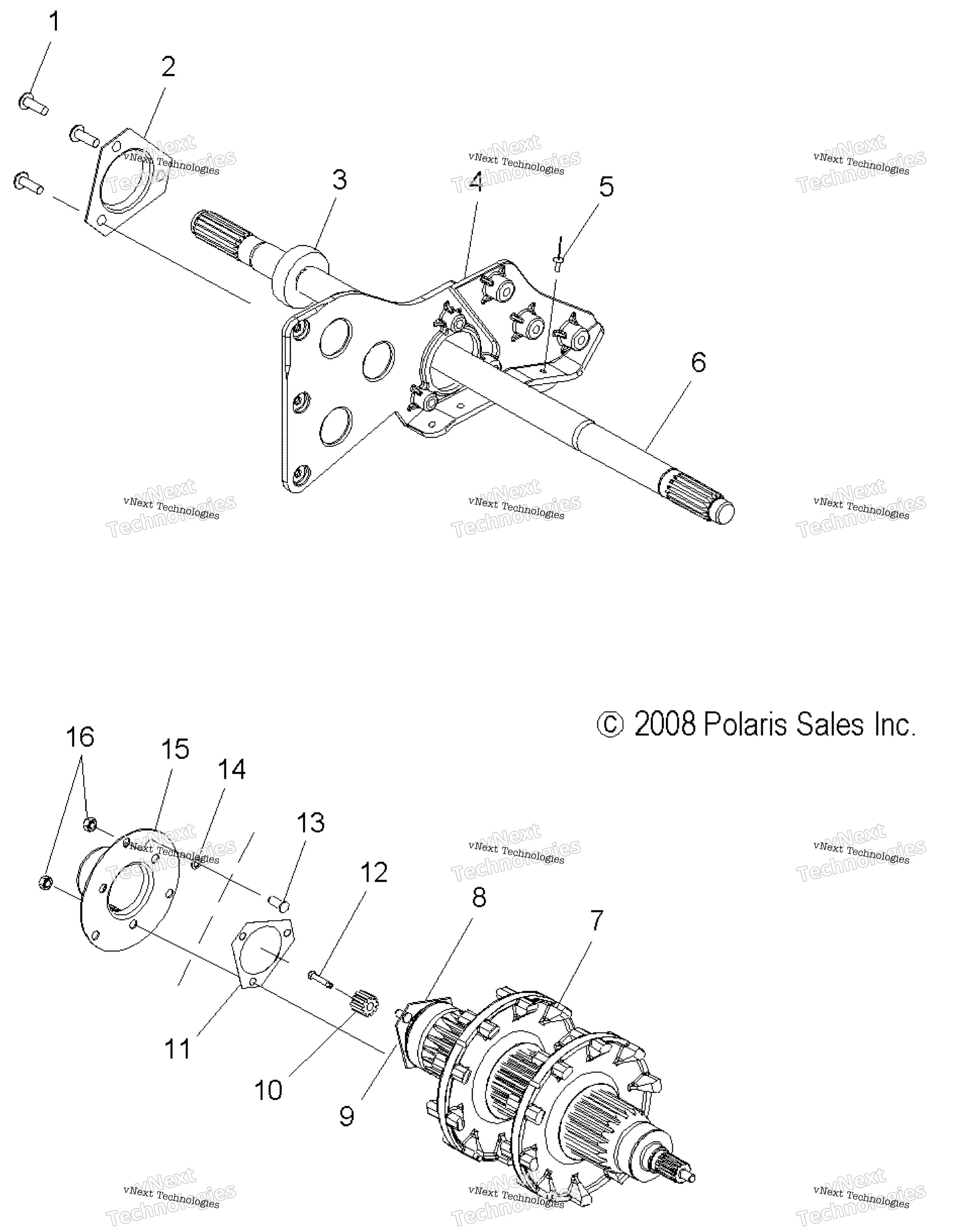 Привод Train, Jackshaft & Driveshaft
