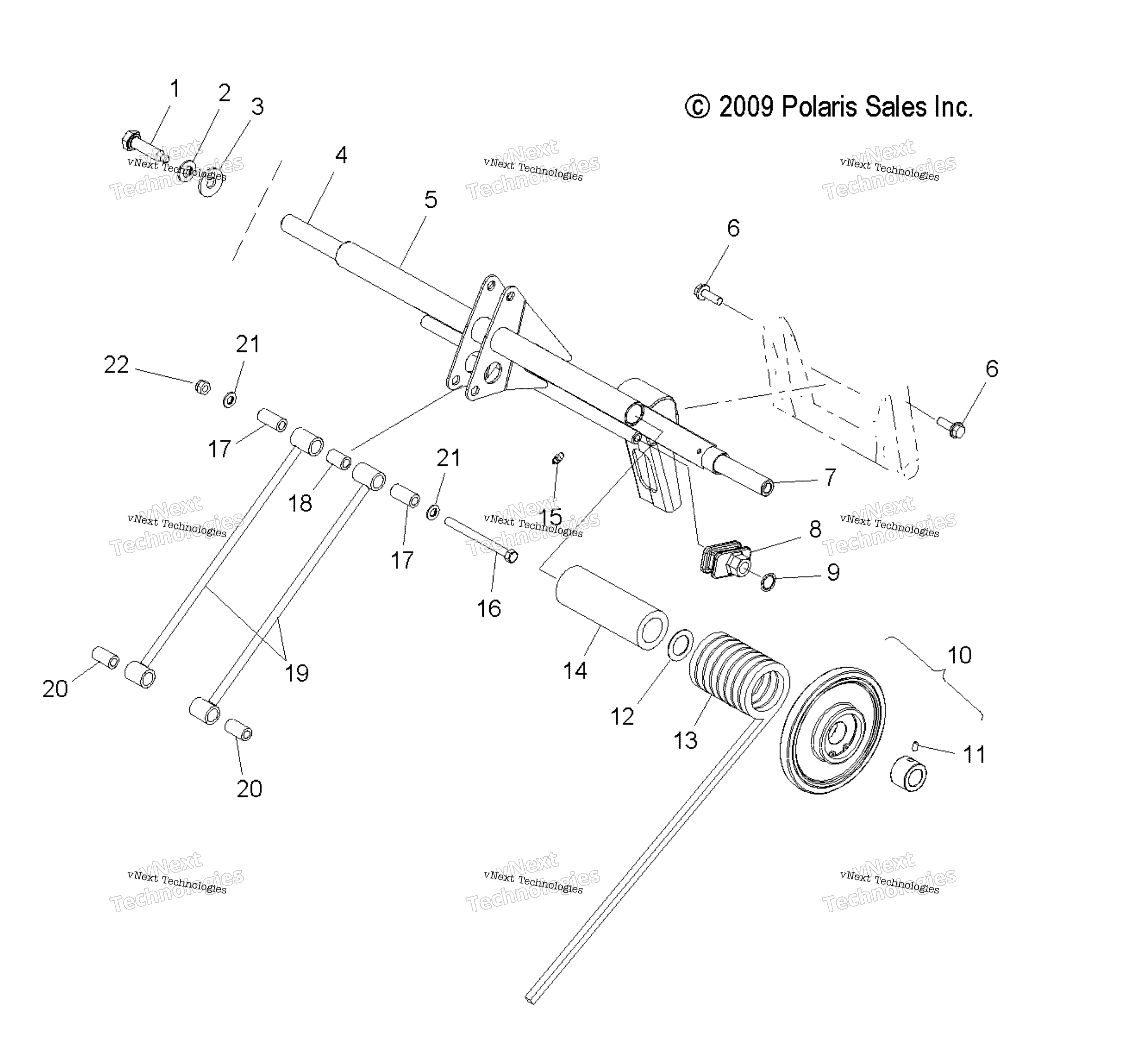 Suspension, Torque Arm, задний