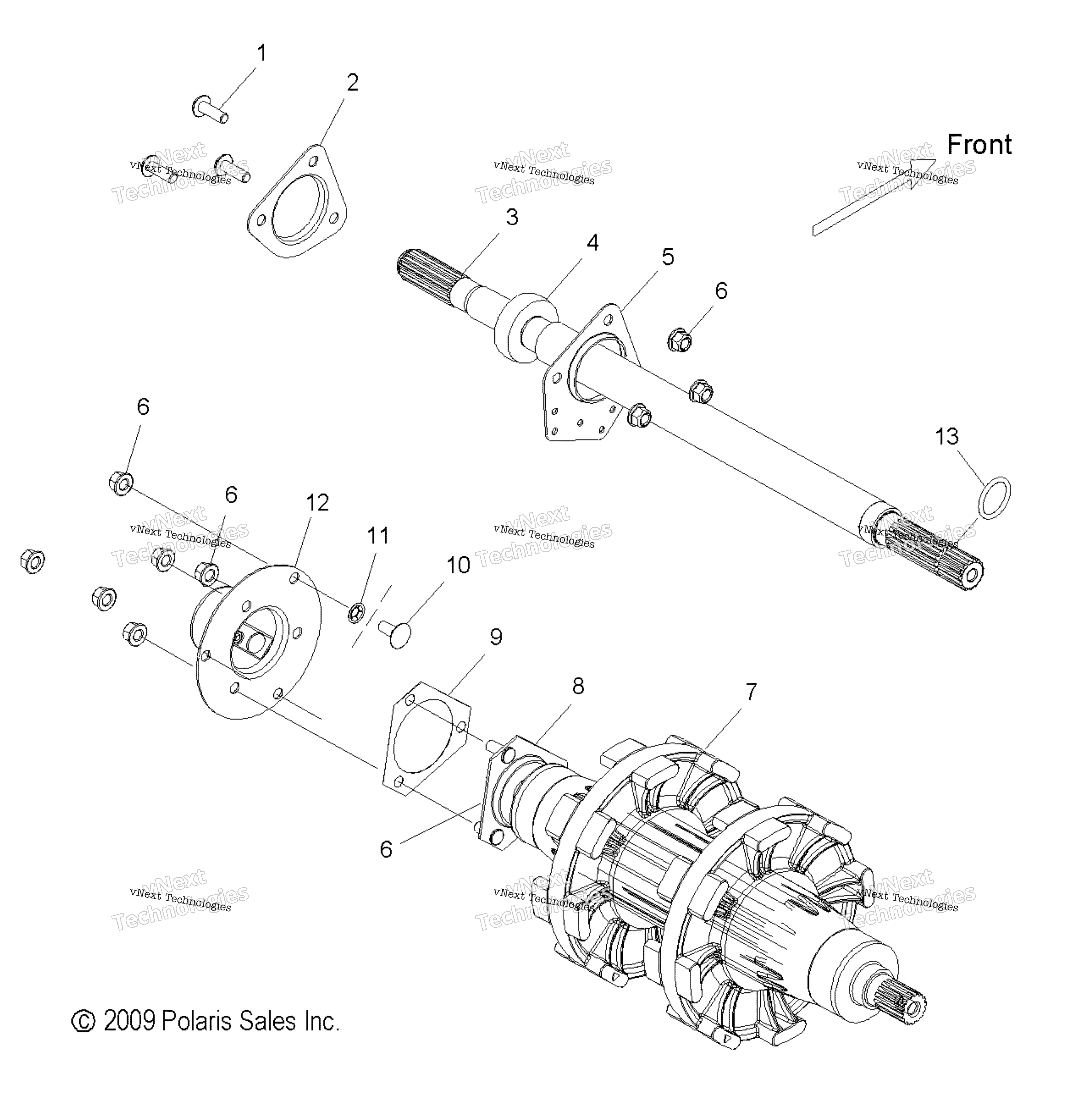 Привод Train, Jackshaft & Driveshaft