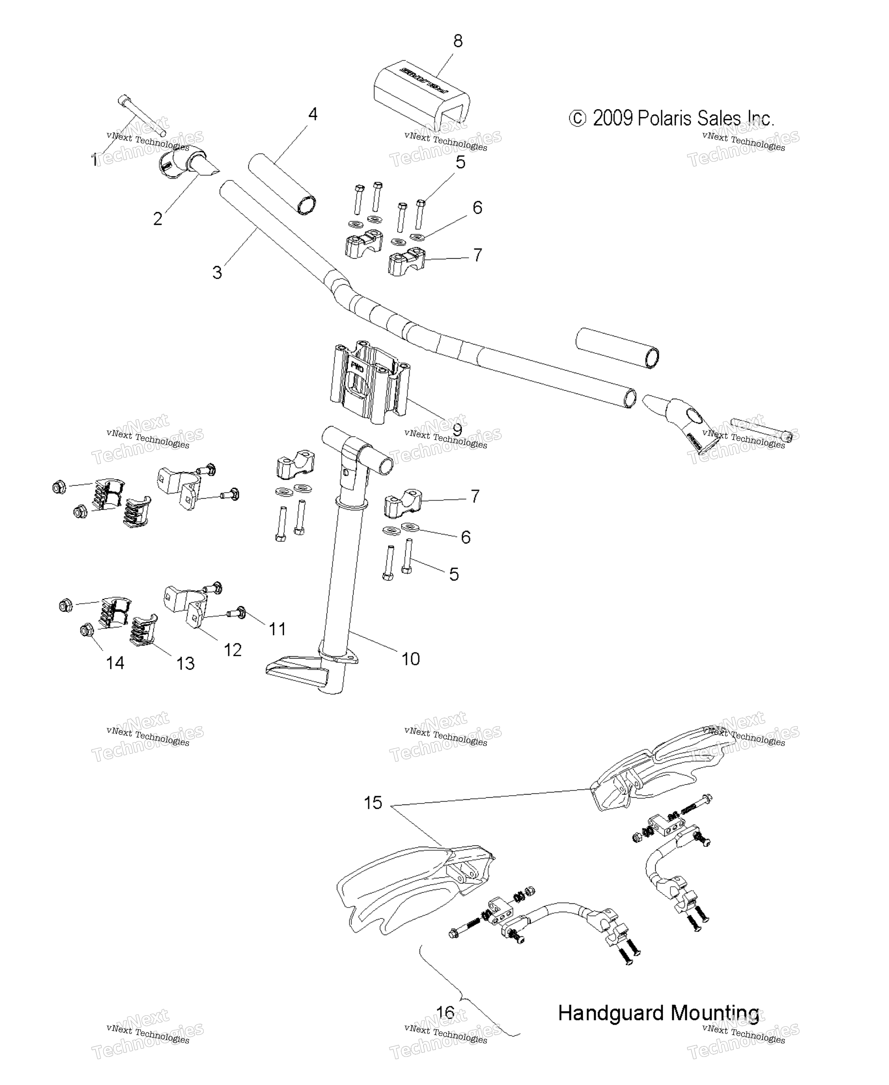 Steering, Upper & руль Asm