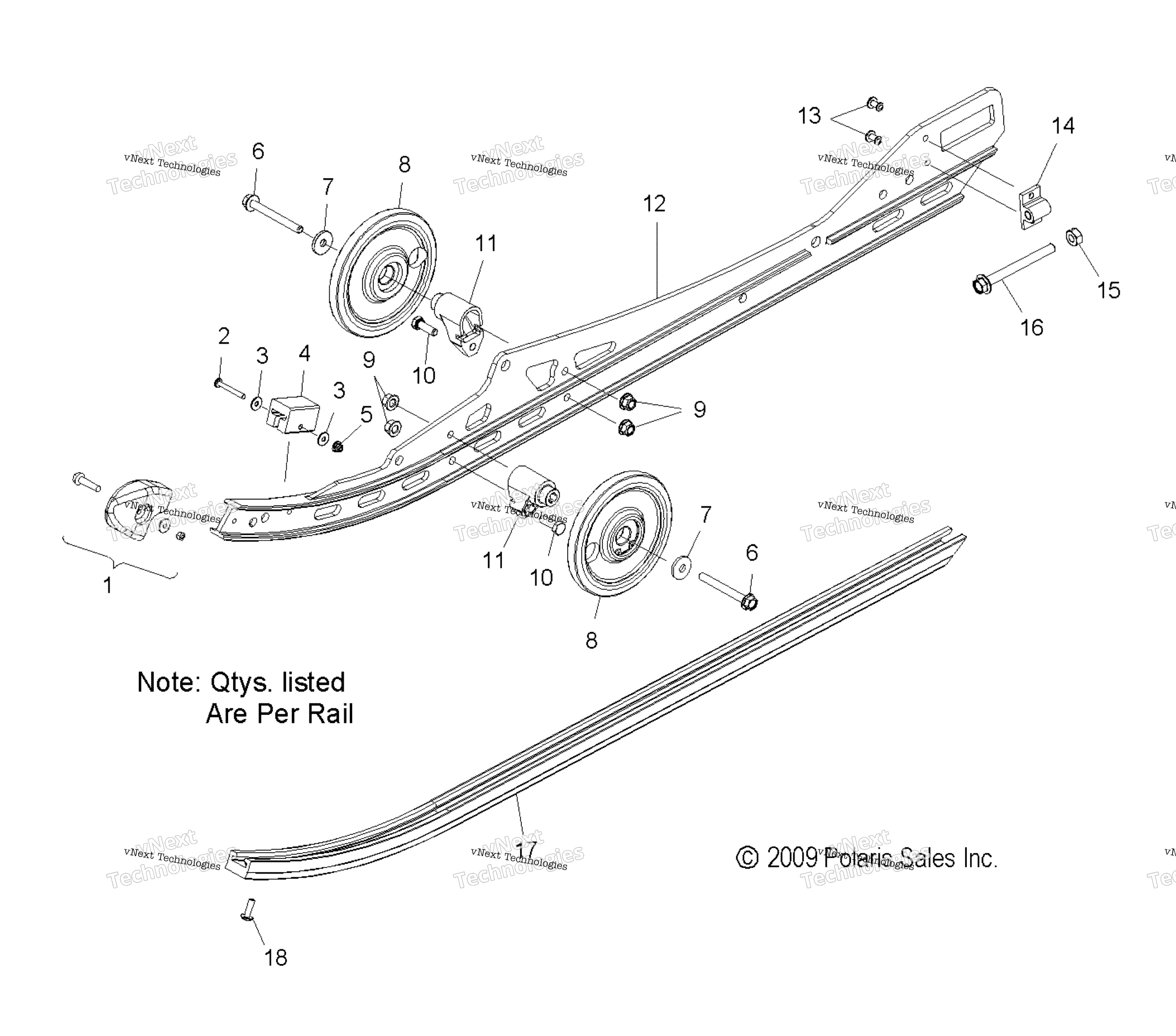 Suspension, Rail узел