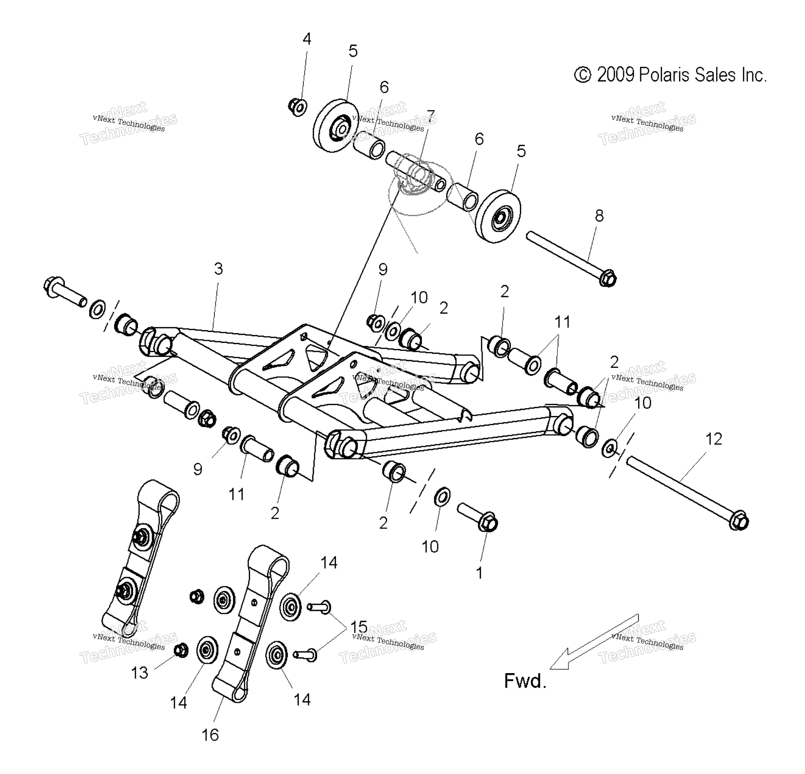 Suspension, Torque Arm, передний