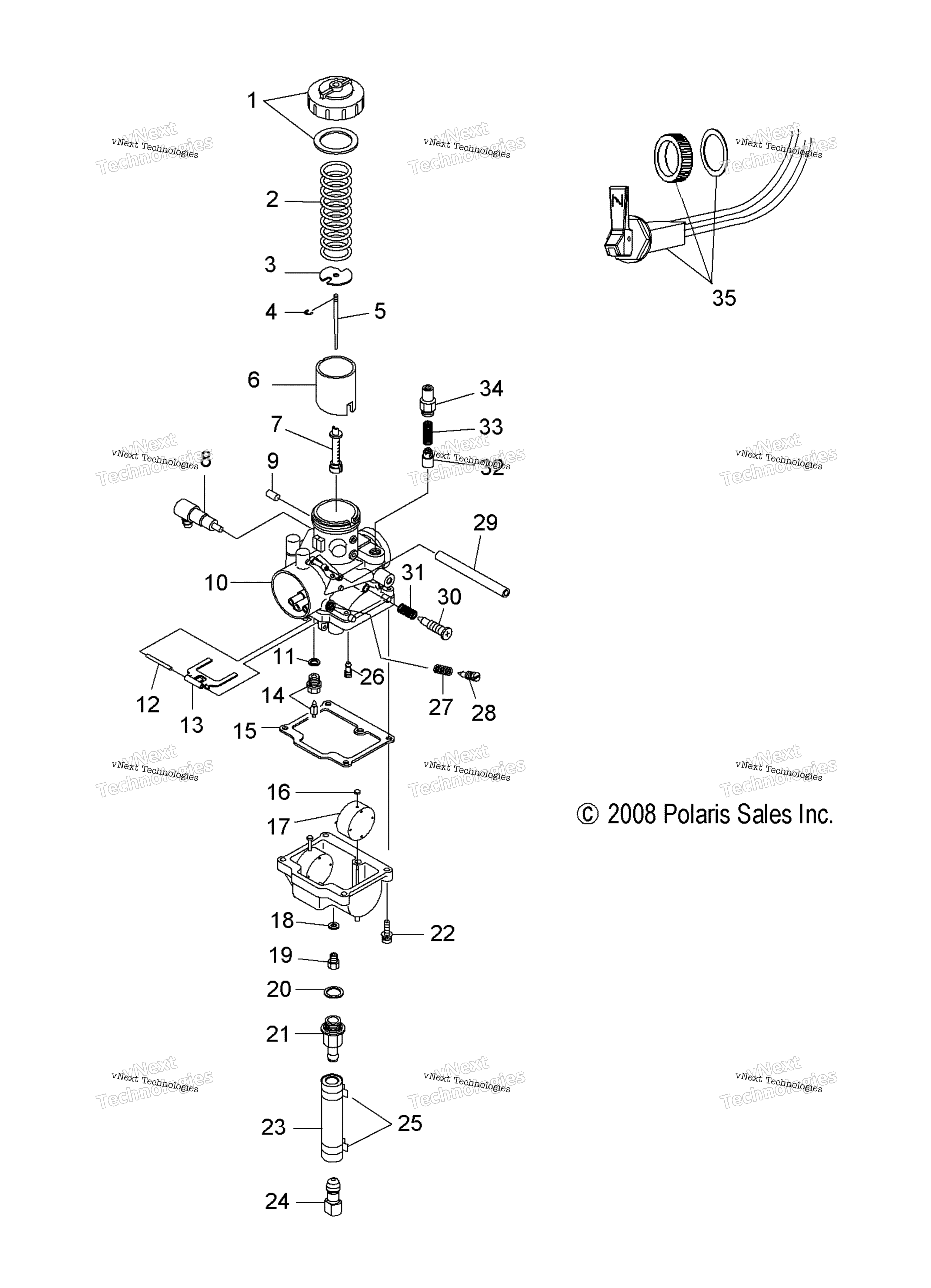 Engine, карбюратор & Choke
