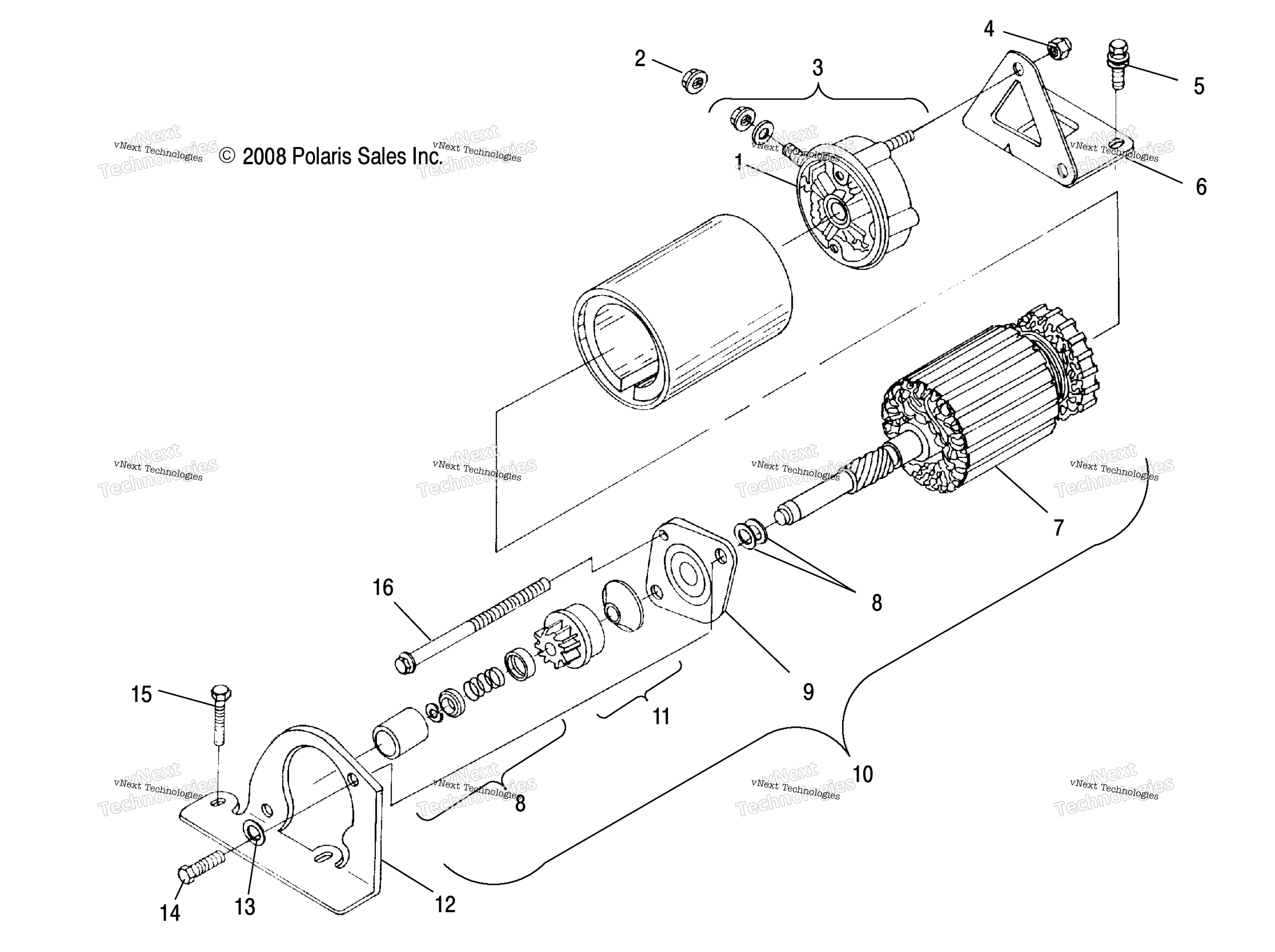 двигатель Starting Motor