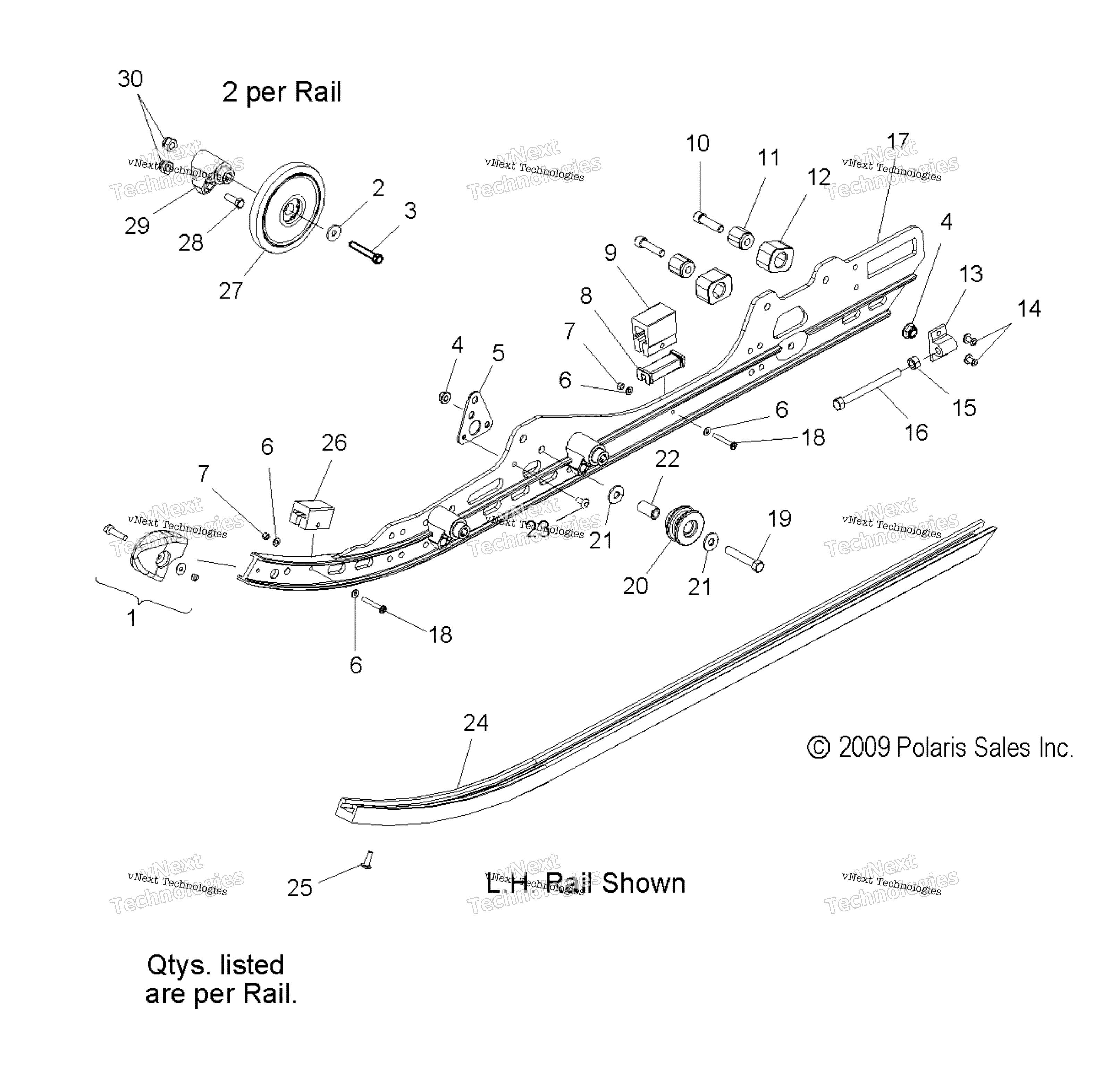 Suspension, Rail крепление