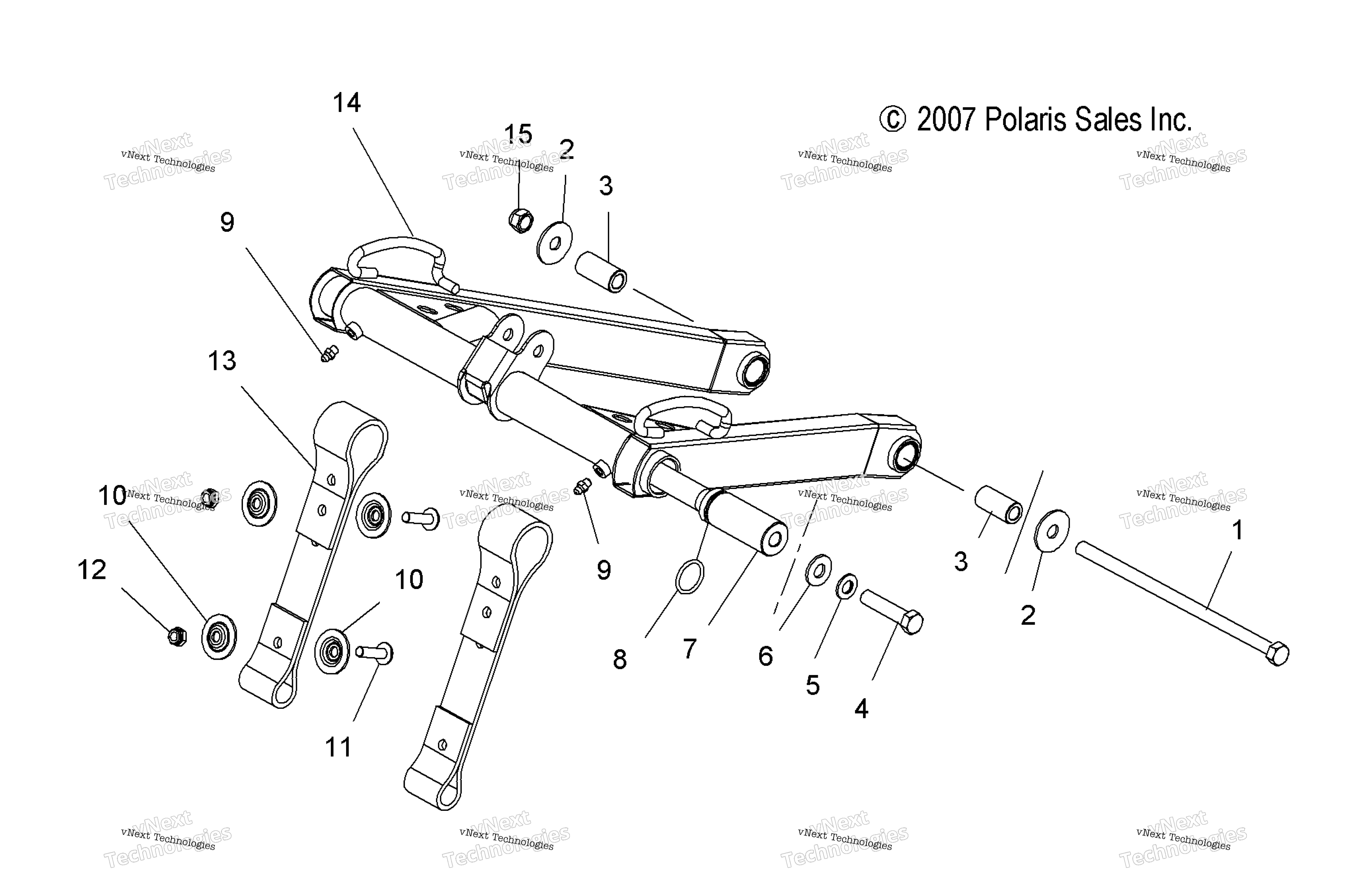 Suspension, Torque Arm, передний