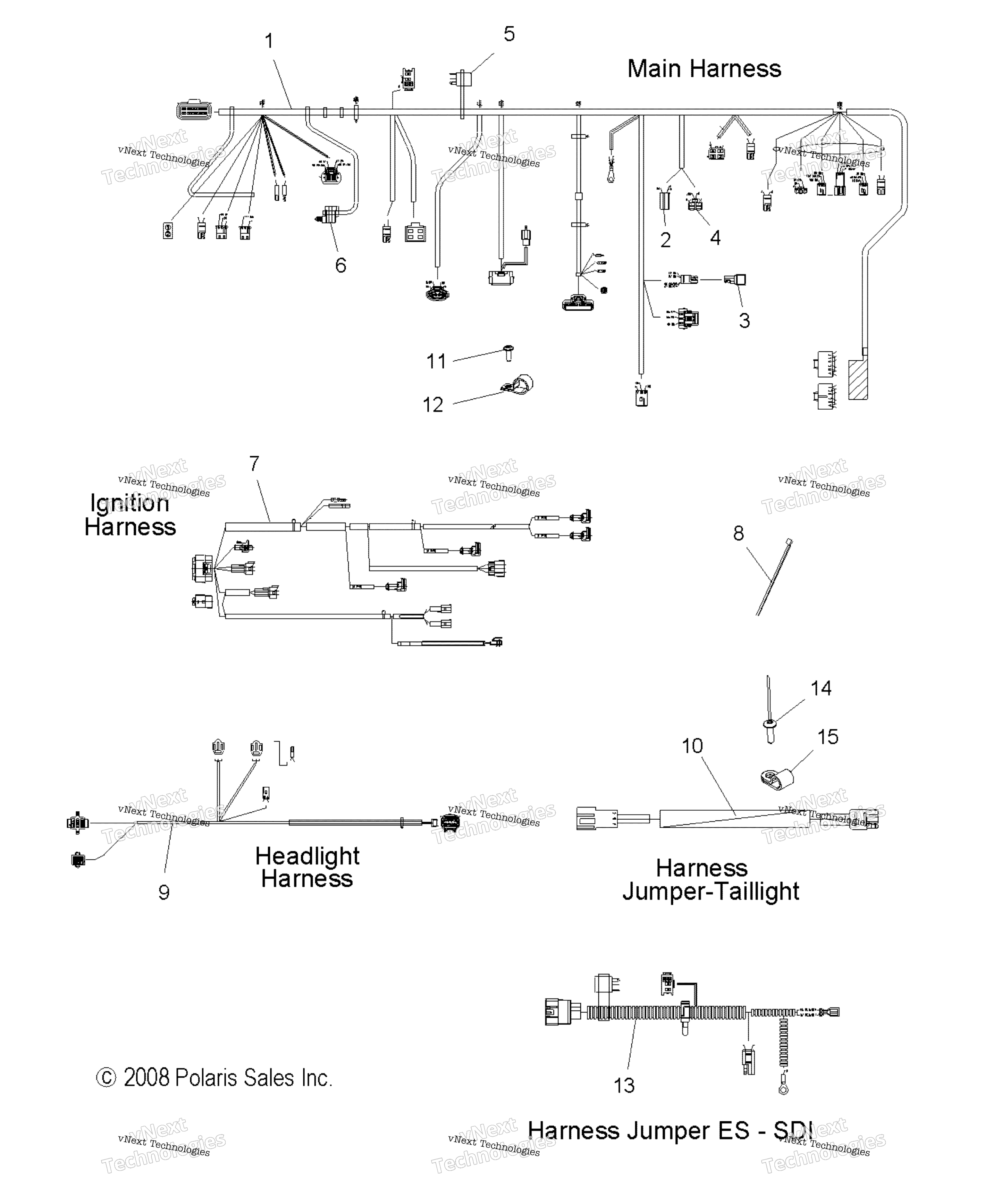 электрооборудование Wiring Harnesses