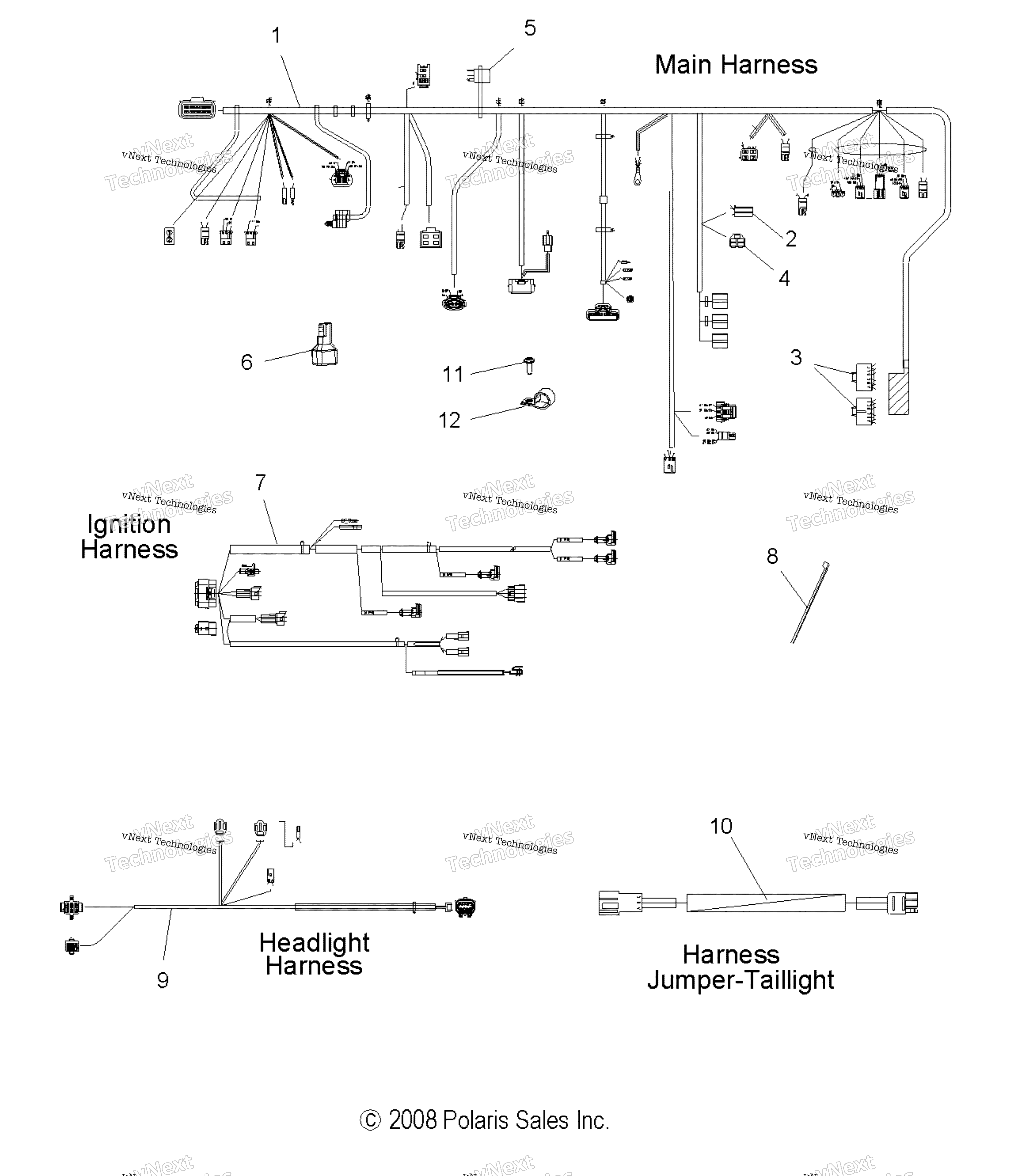 электрооборудование Wiring Harnesses