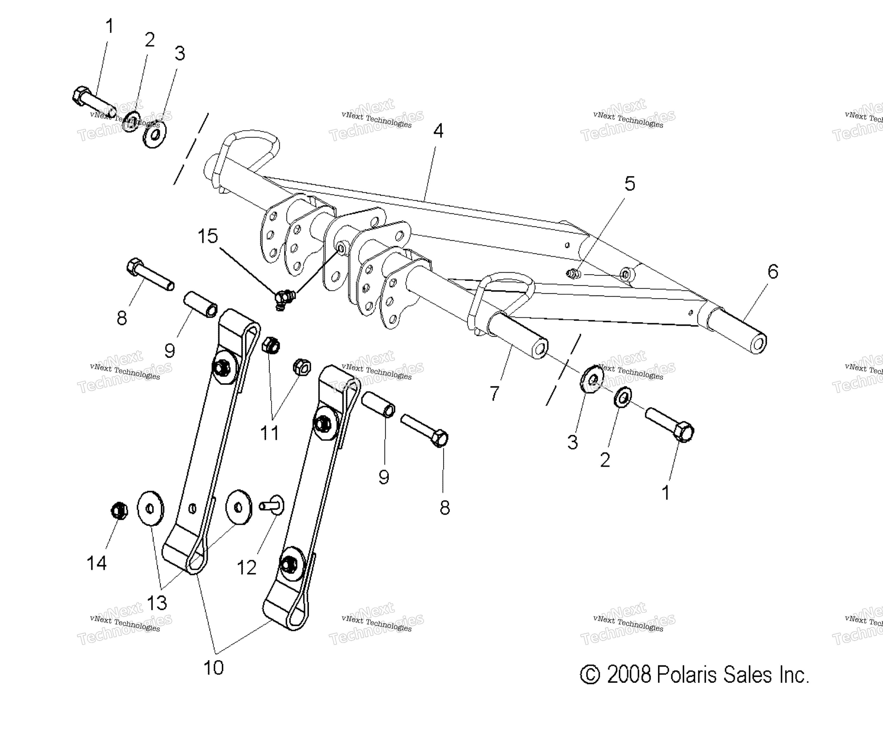 Suspension, Torque Arm, передний