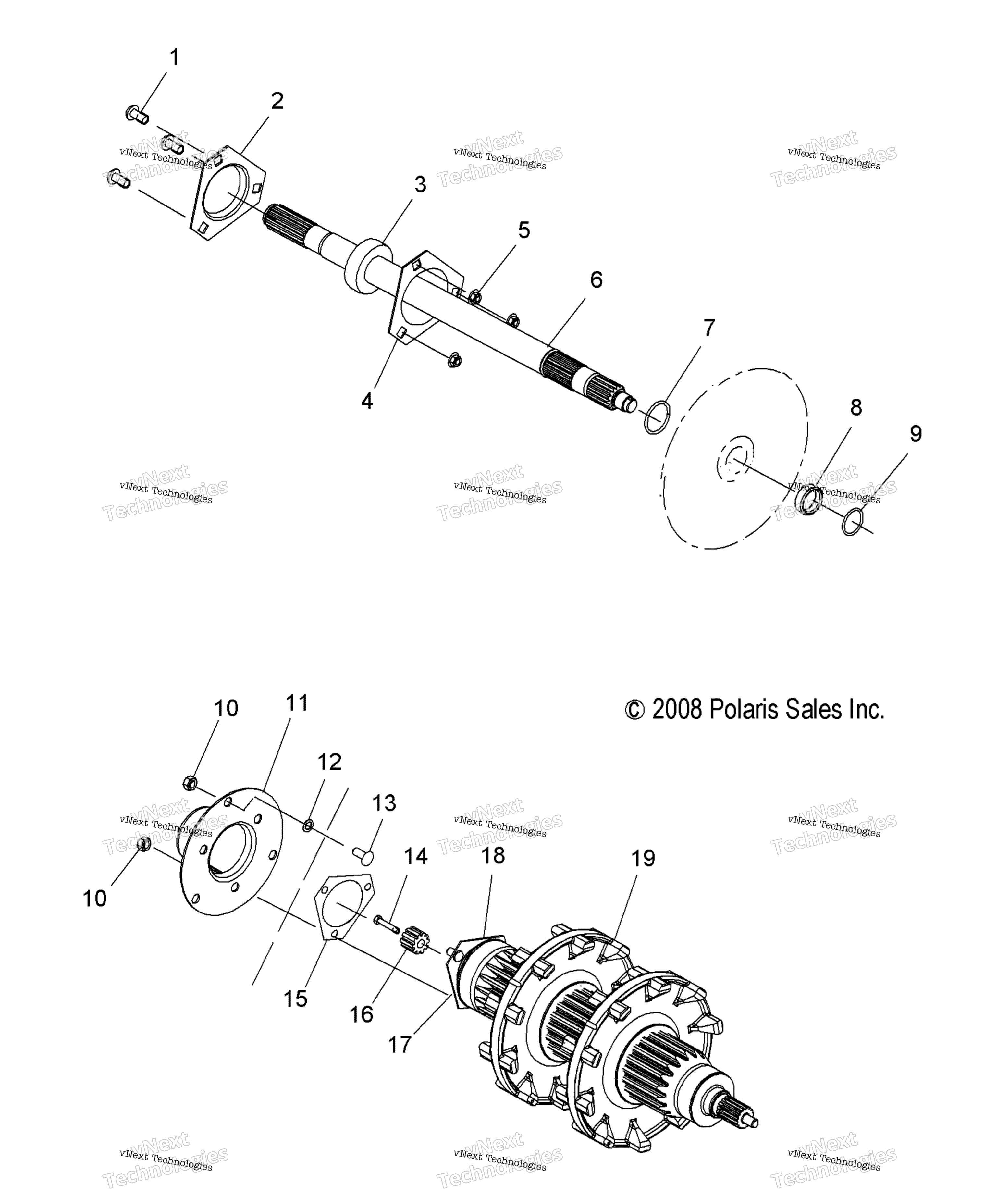 Привод Train, Jackshaft & Driveshaft All Options