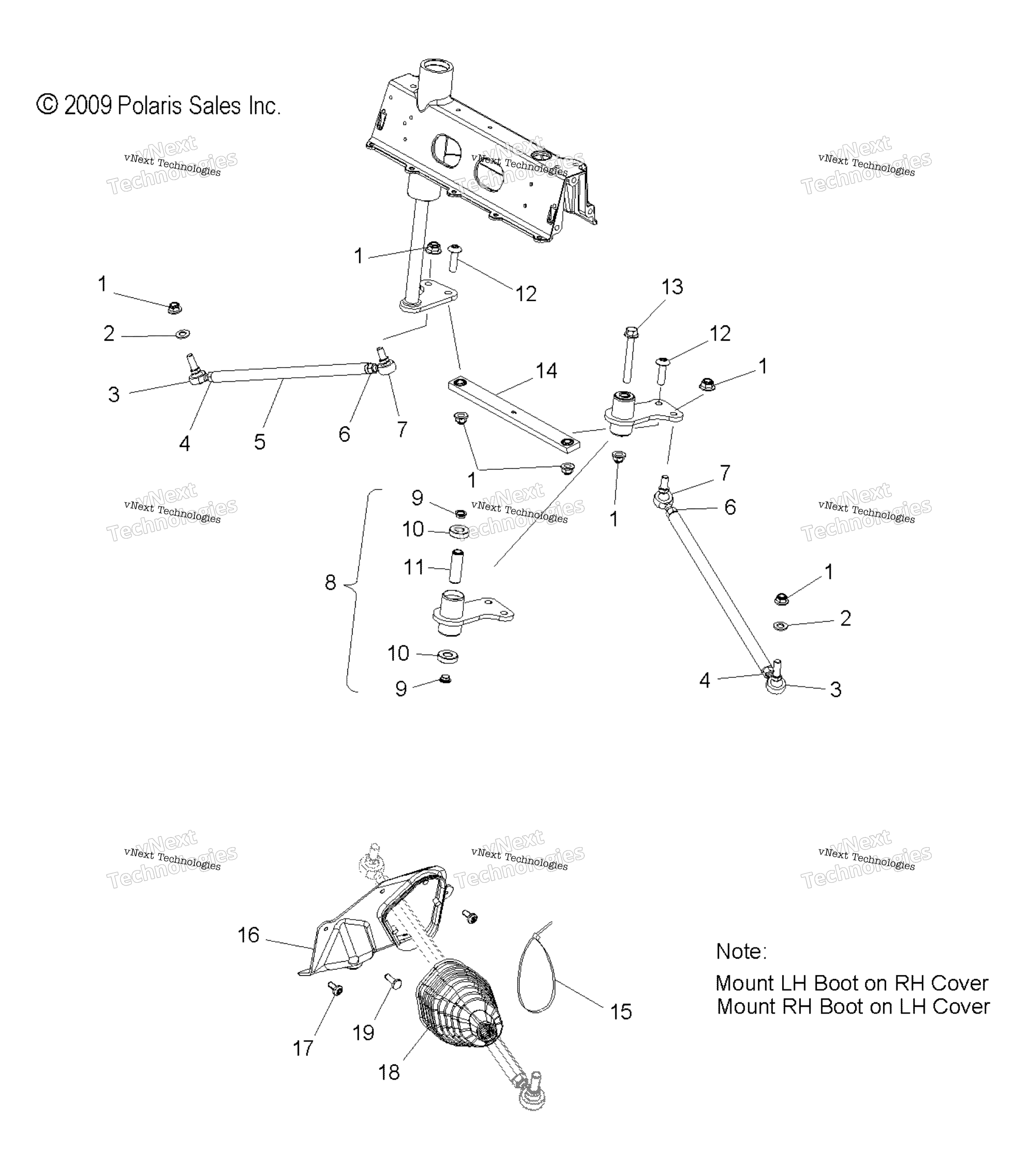 Steering, Lower & тяга Rods