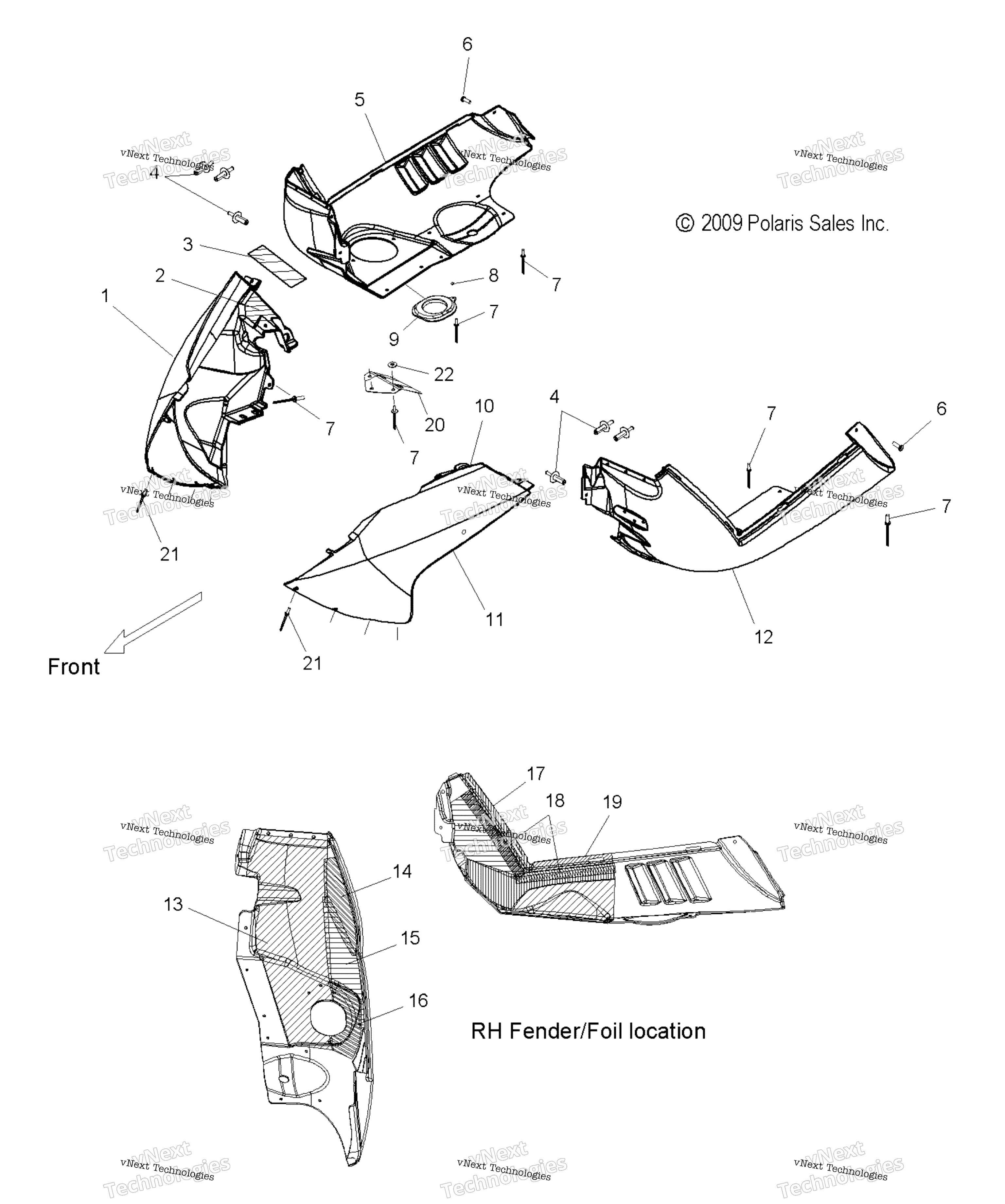 Body, крыло Asm., Lh / Rh
