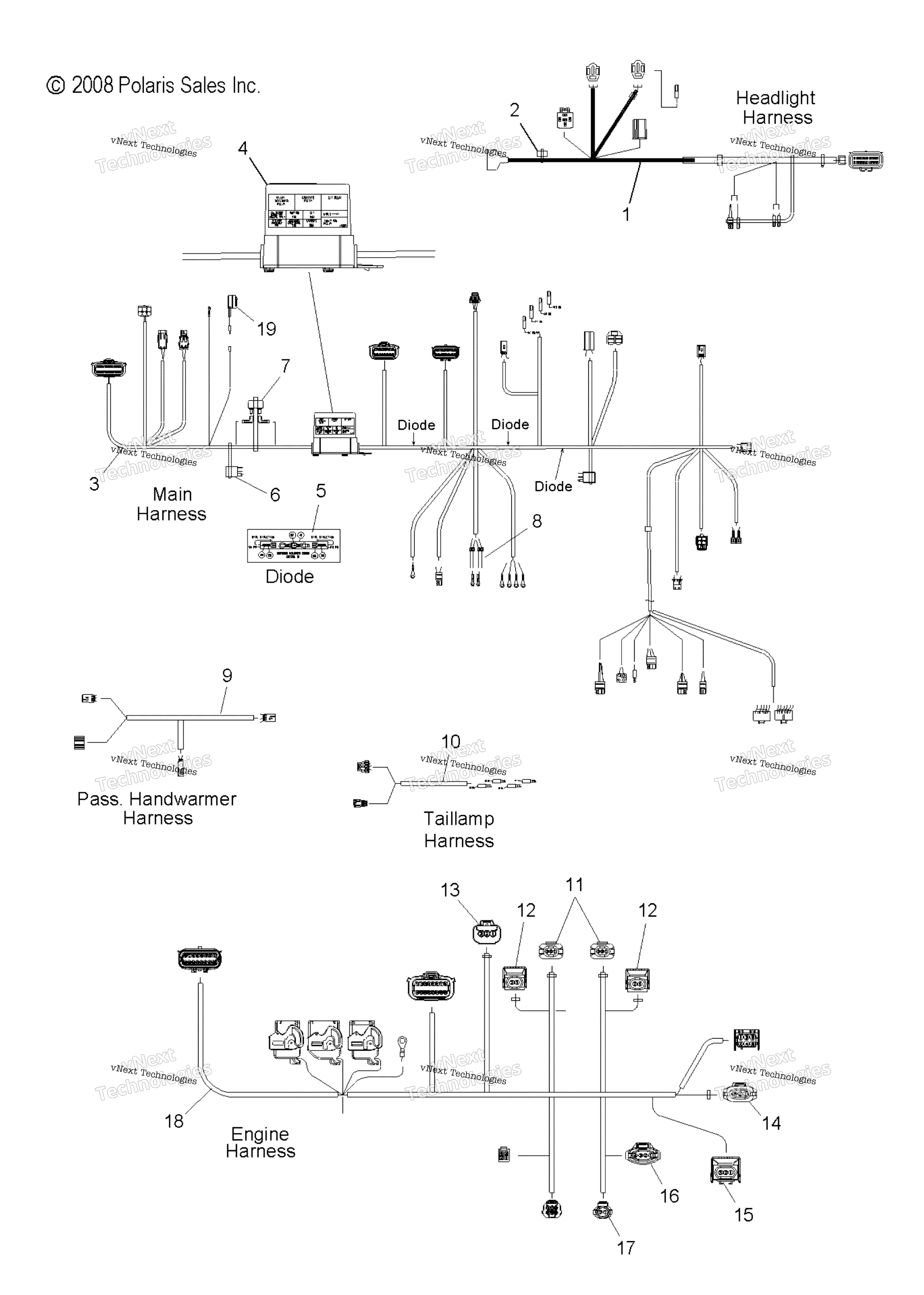 Electrical, провод Harnesses & Fuse Box
