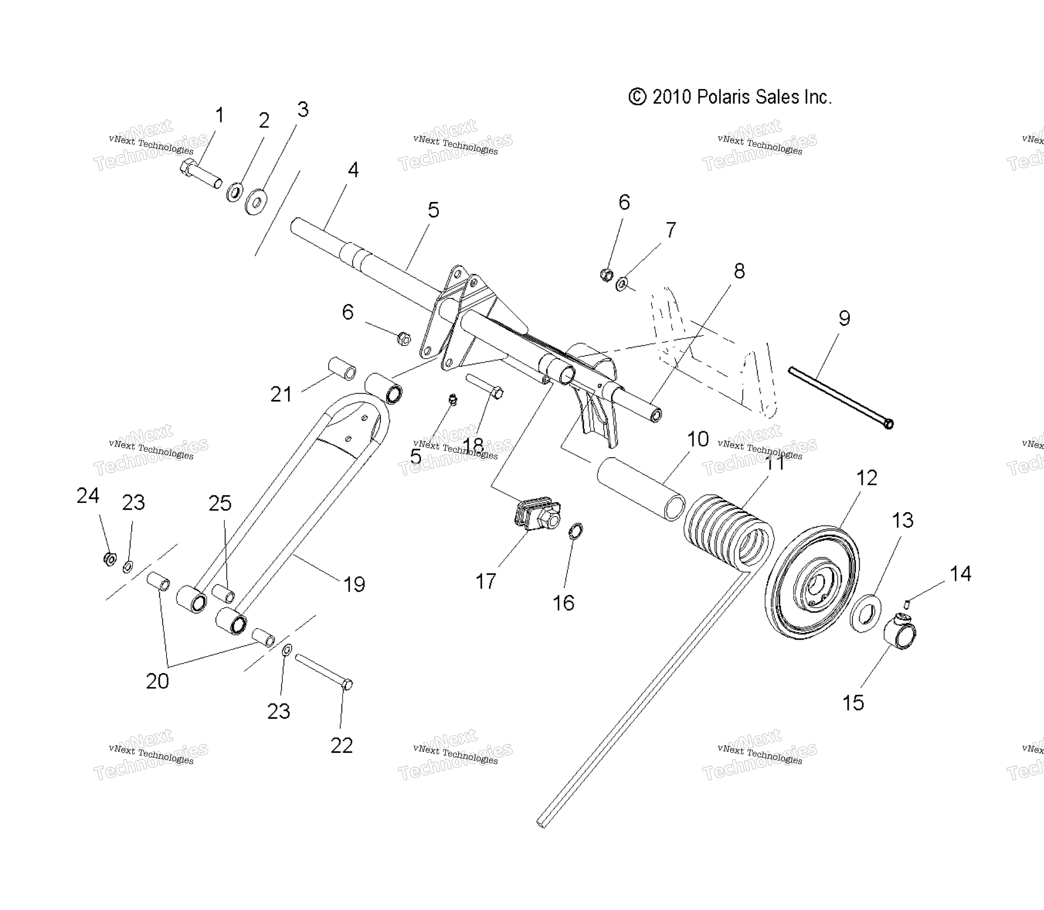 Suspension, Torque Arm, задний