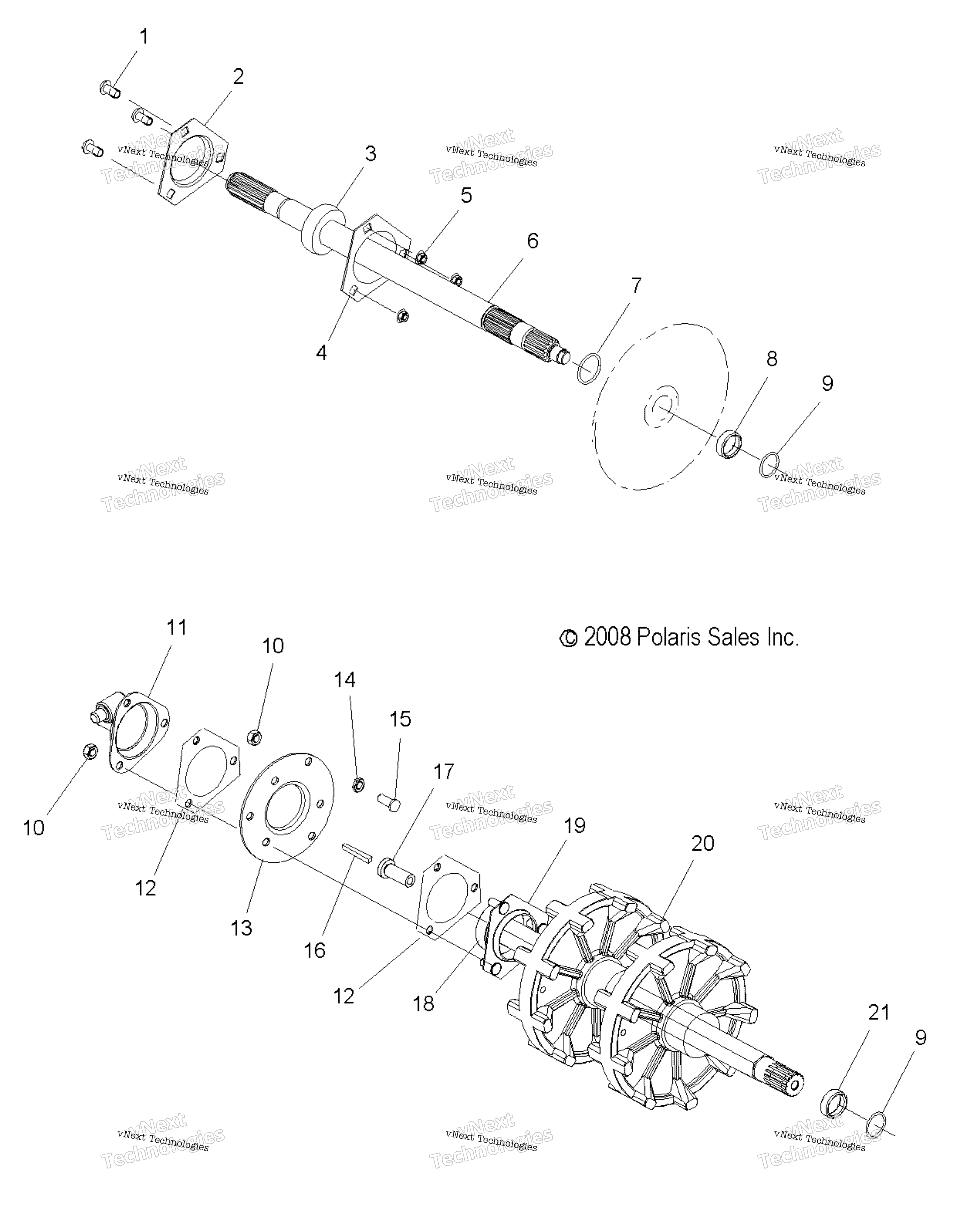Привод Train, Jackshaft & Driveshaft
