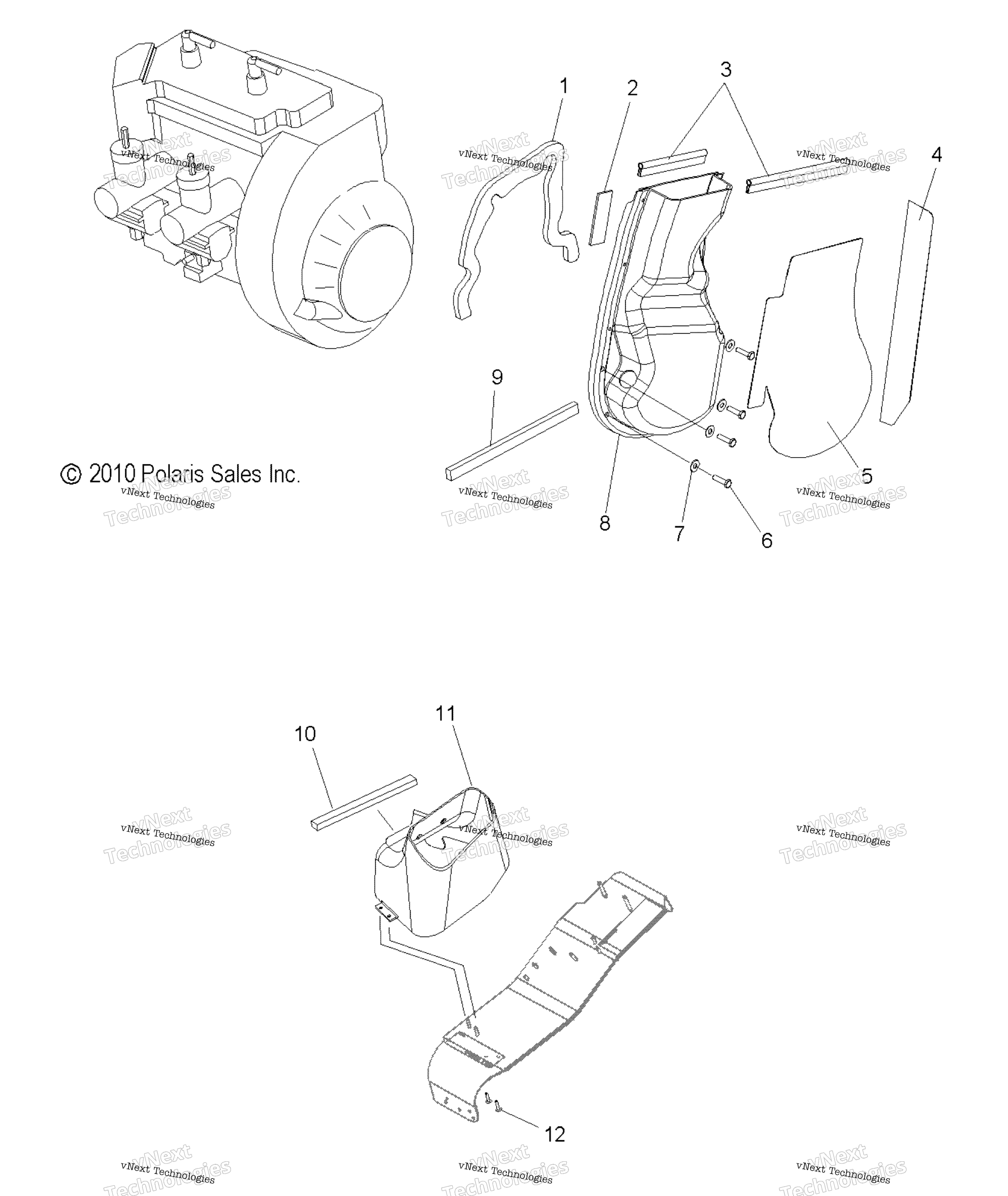 двигатель Fan Ducts