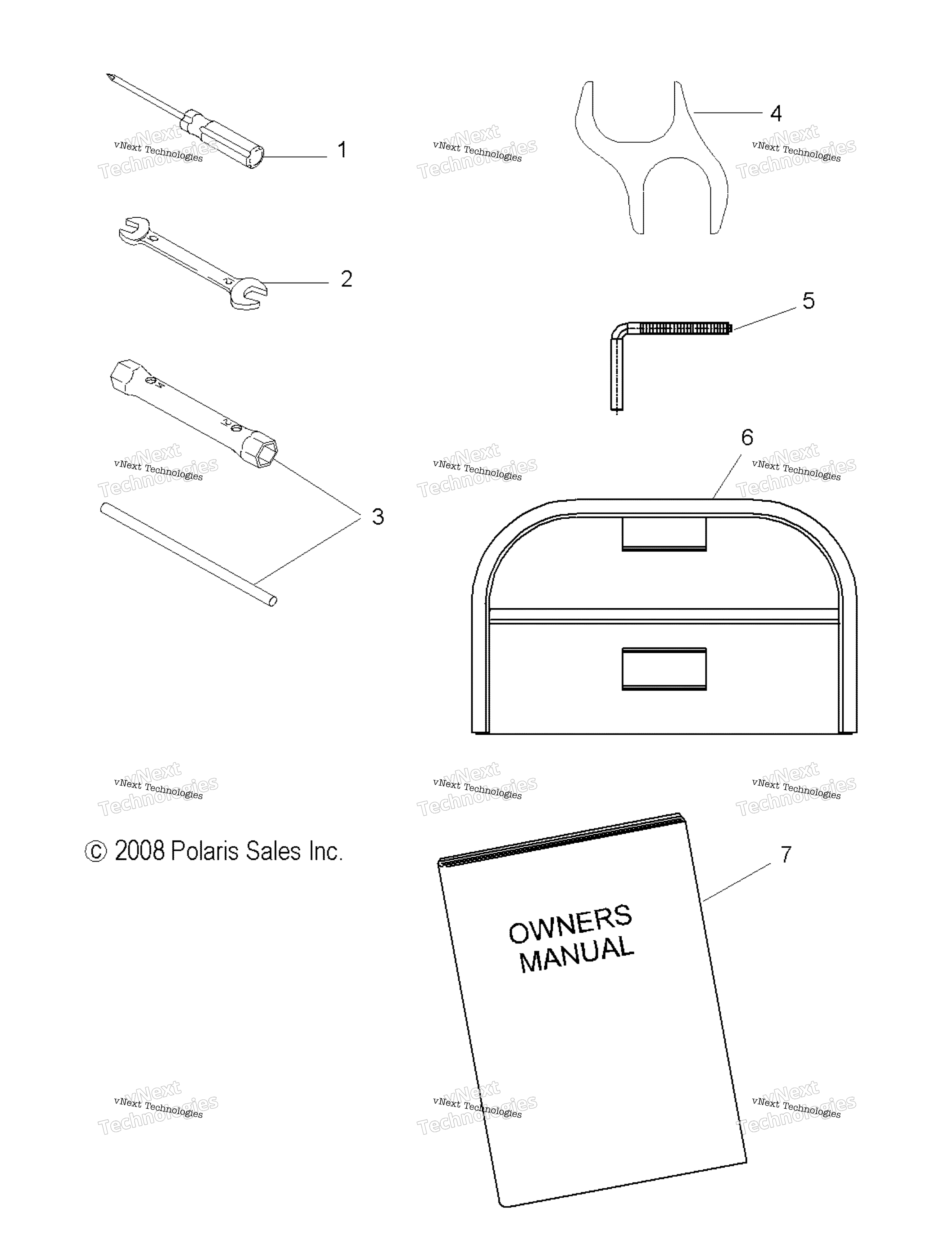 Tools, инструмент комплект & Owners Manual