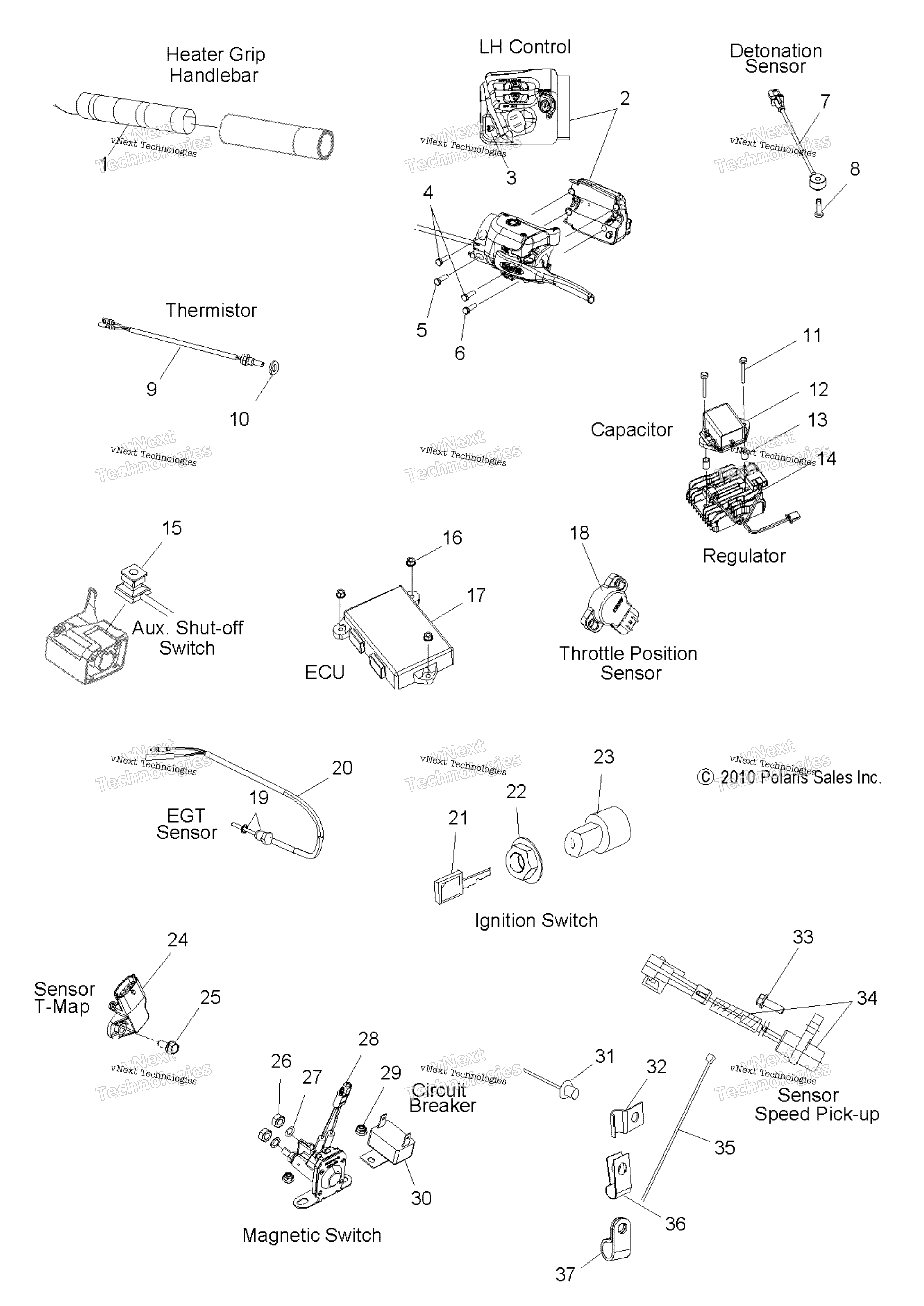 электрооборудование Switches, Sensors & Components
