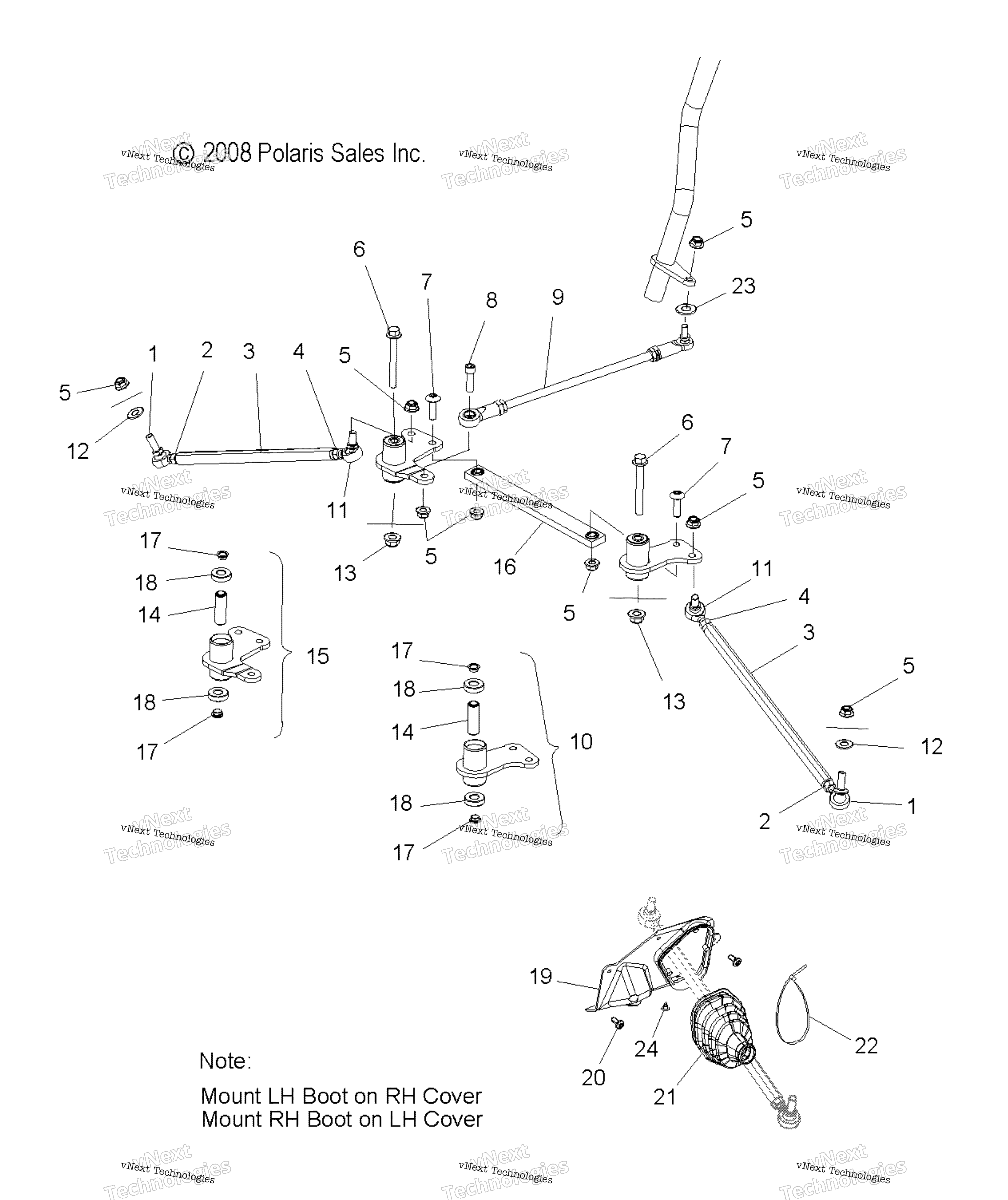 Steering, Lower & тяга Rods