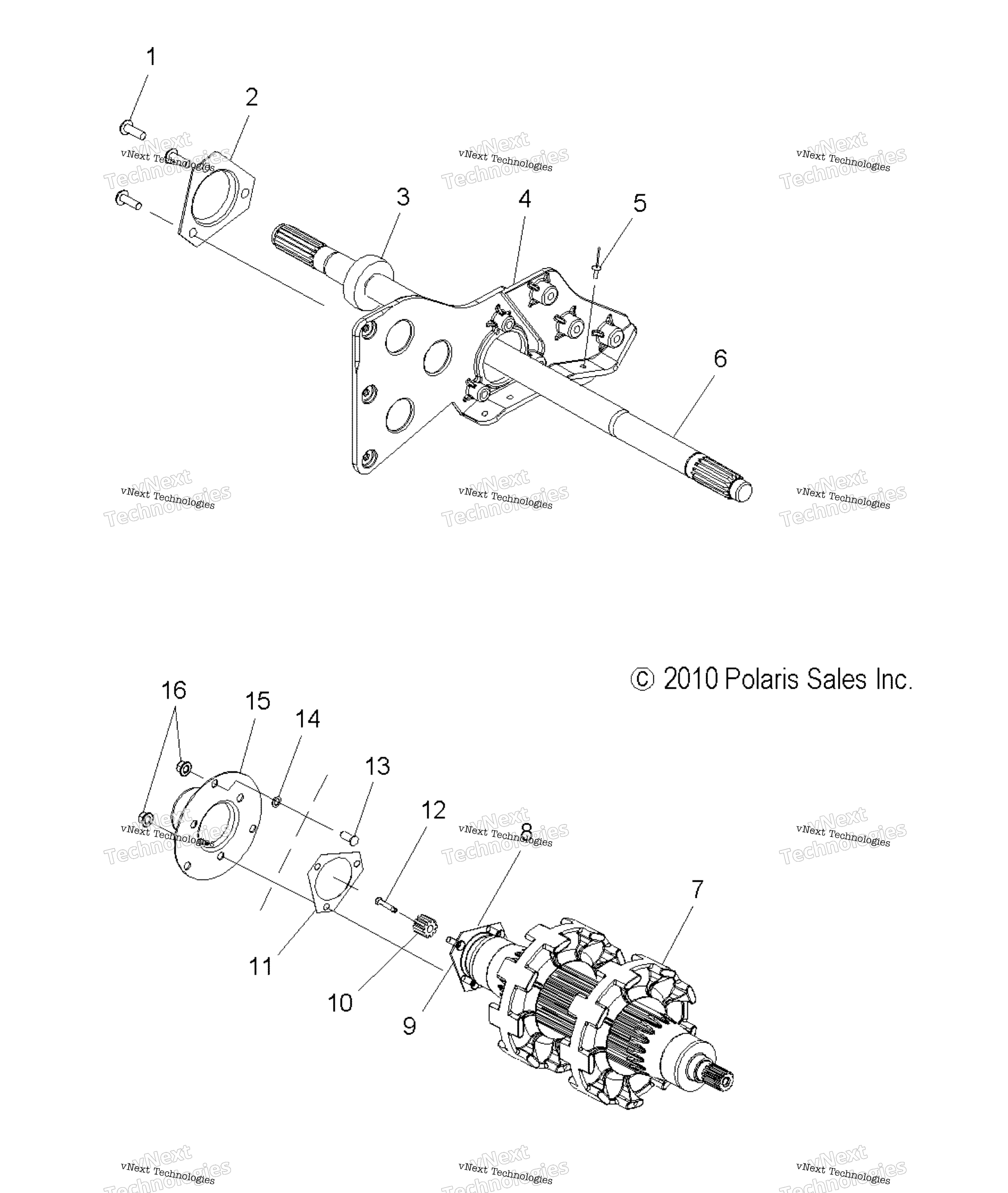 Привод Train, Jackshaft & Driveshaft