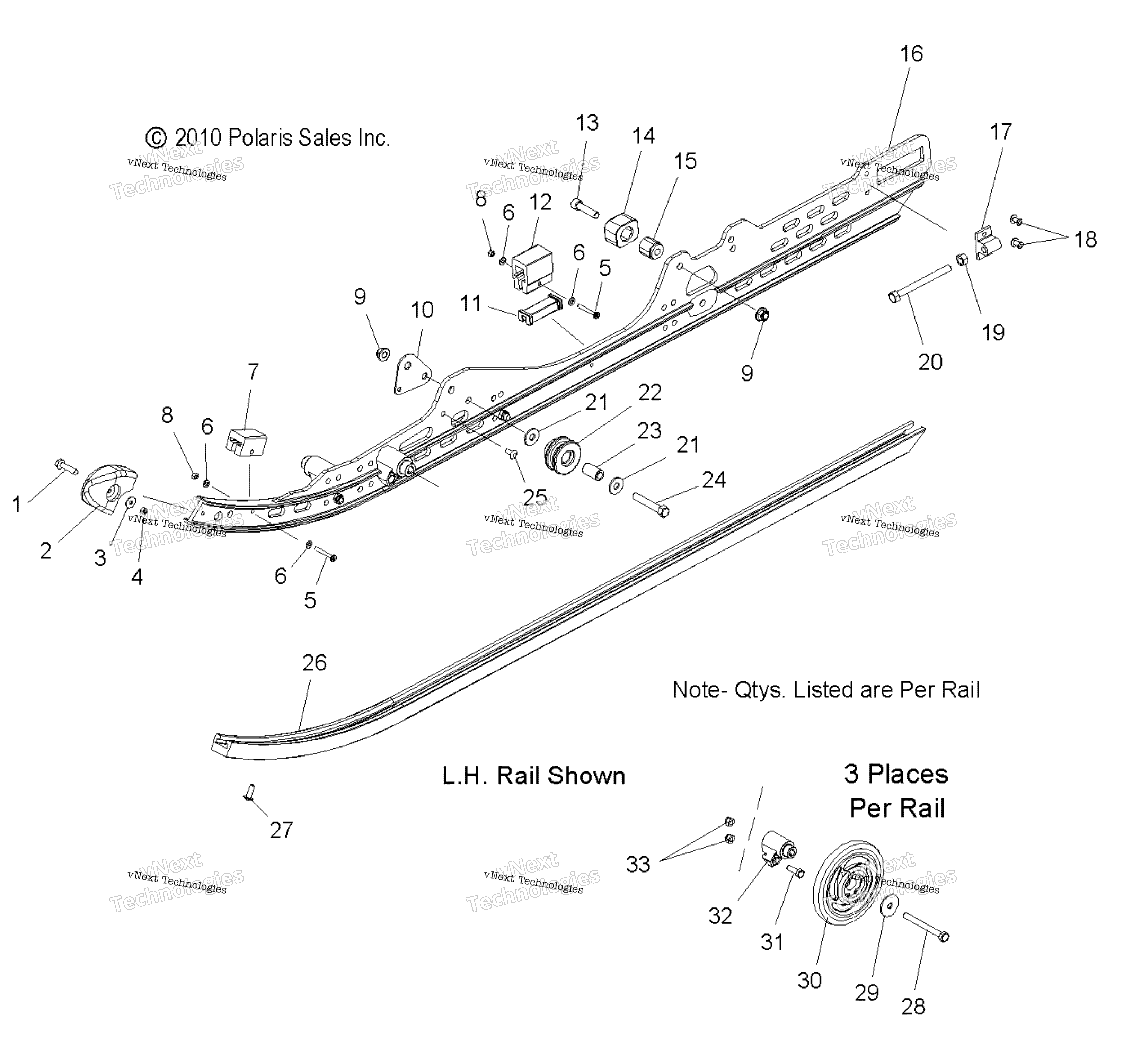 Suspension, Rail крепление S11pr5bsa / Bsl
