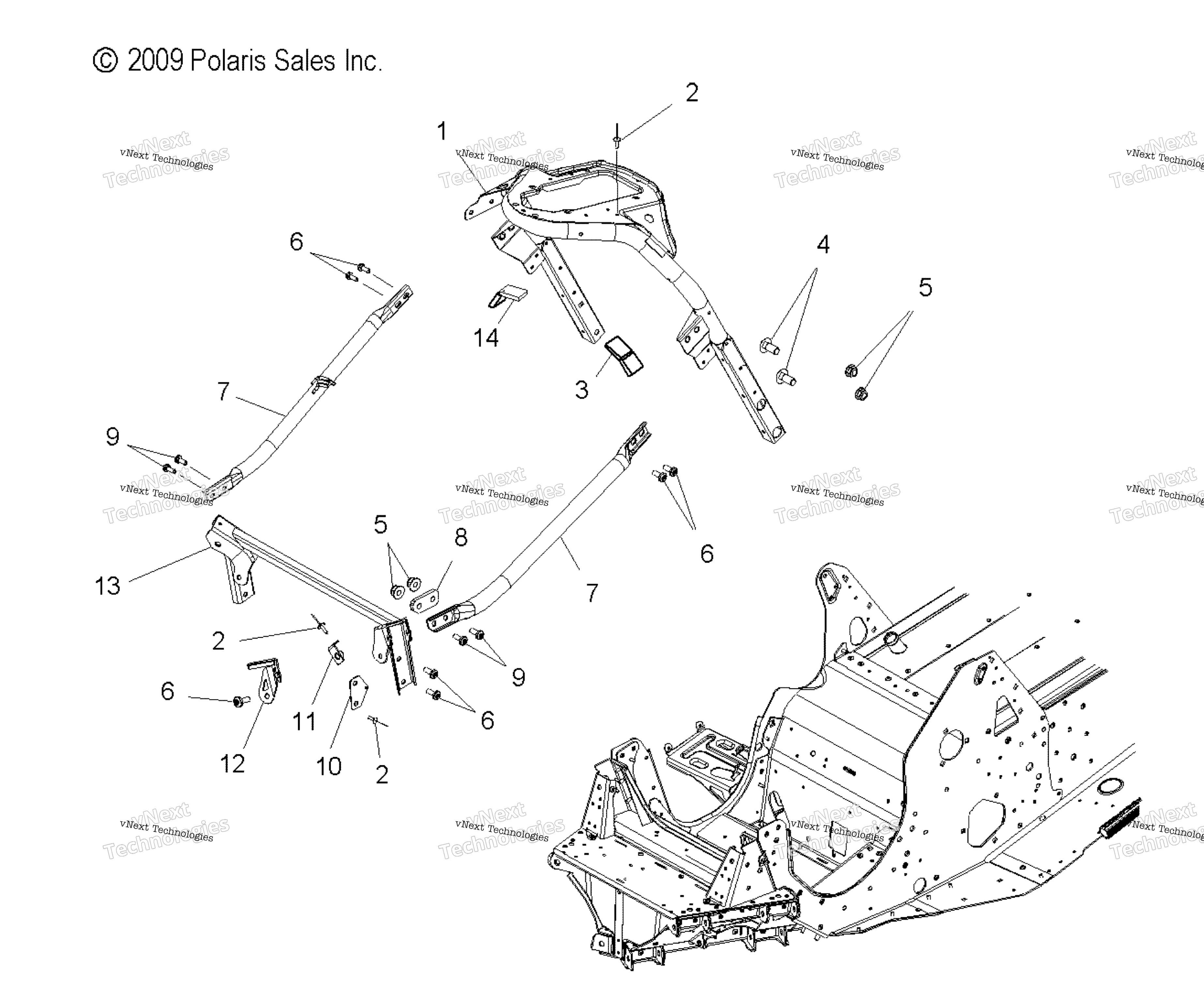 Chassis, передний Asm