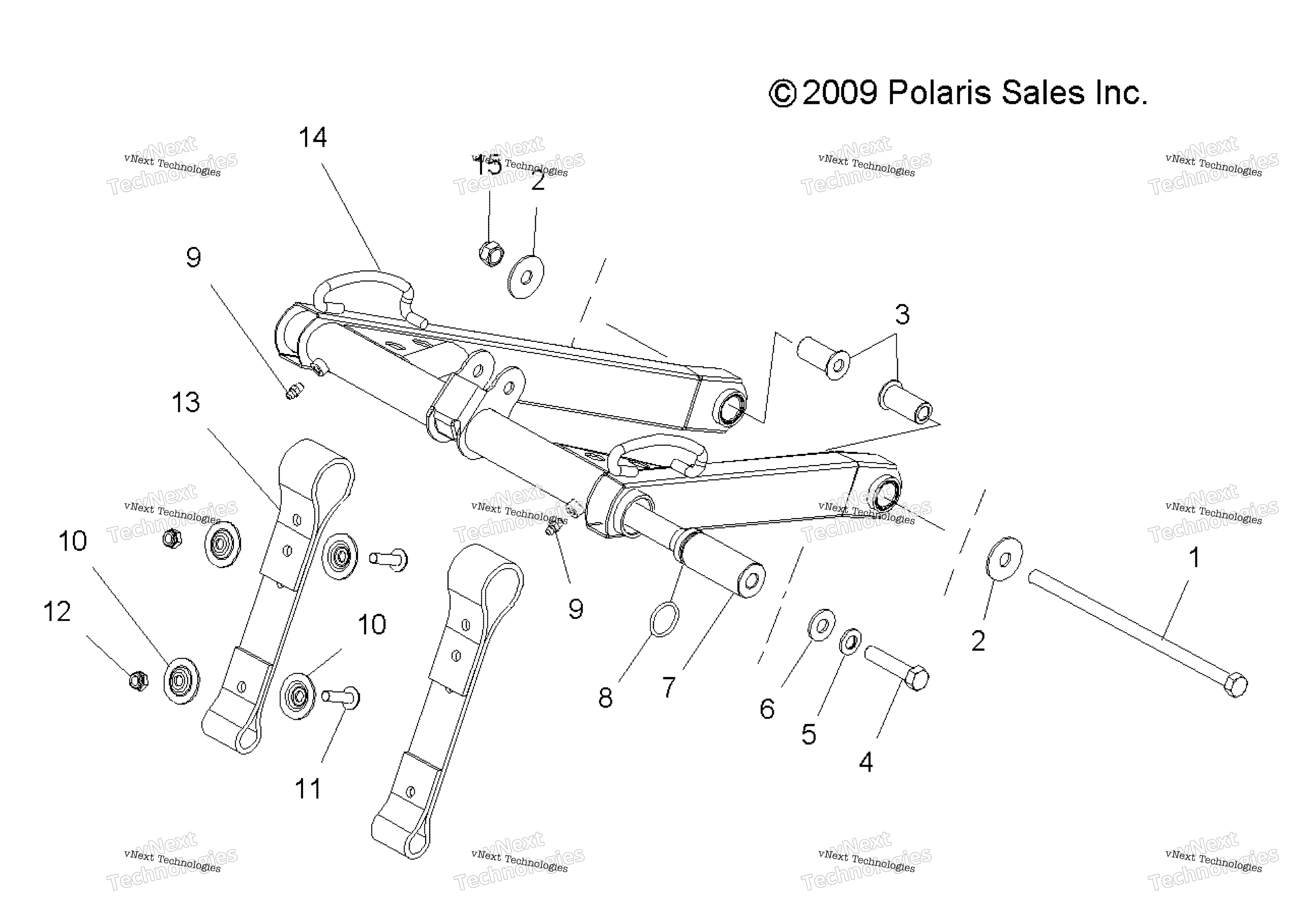 Suspension, Torque Arm, передний