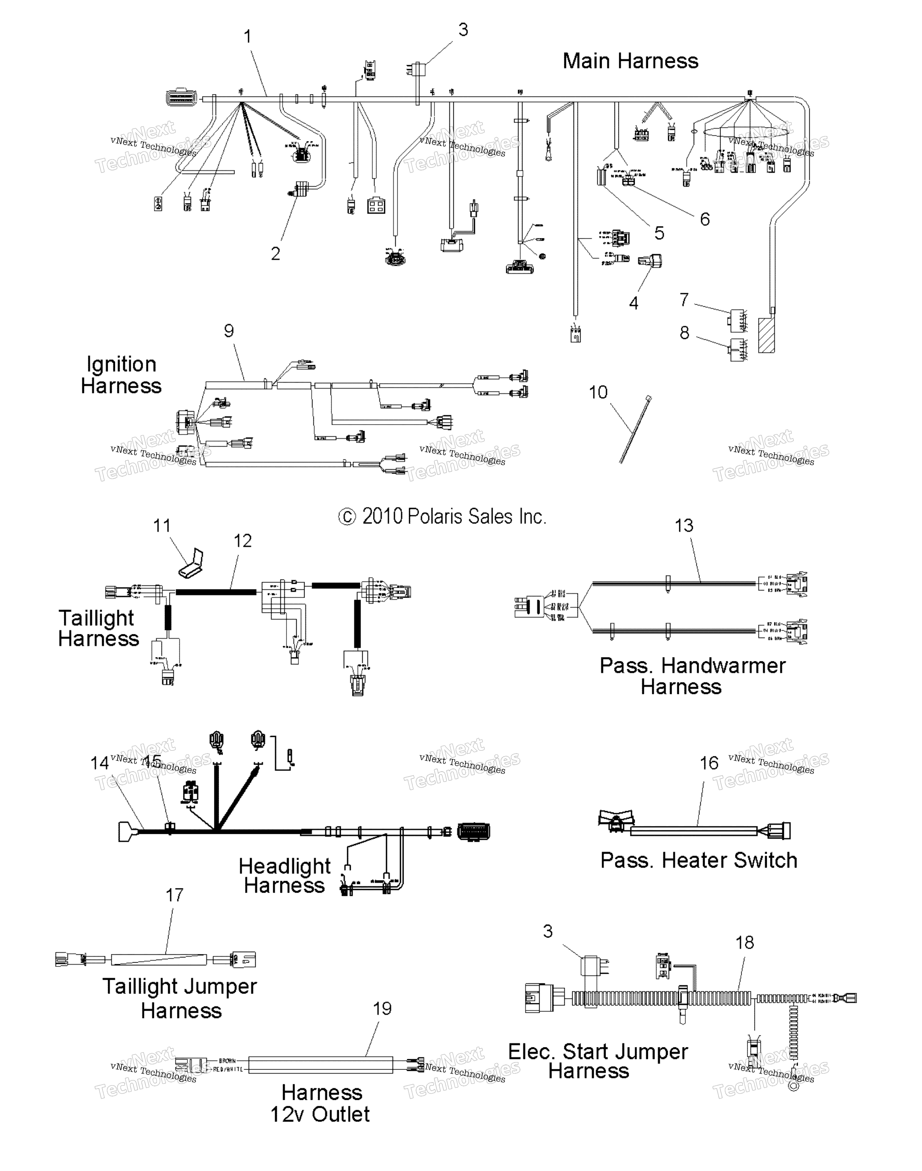 электрооборудование Wiring Harnesses