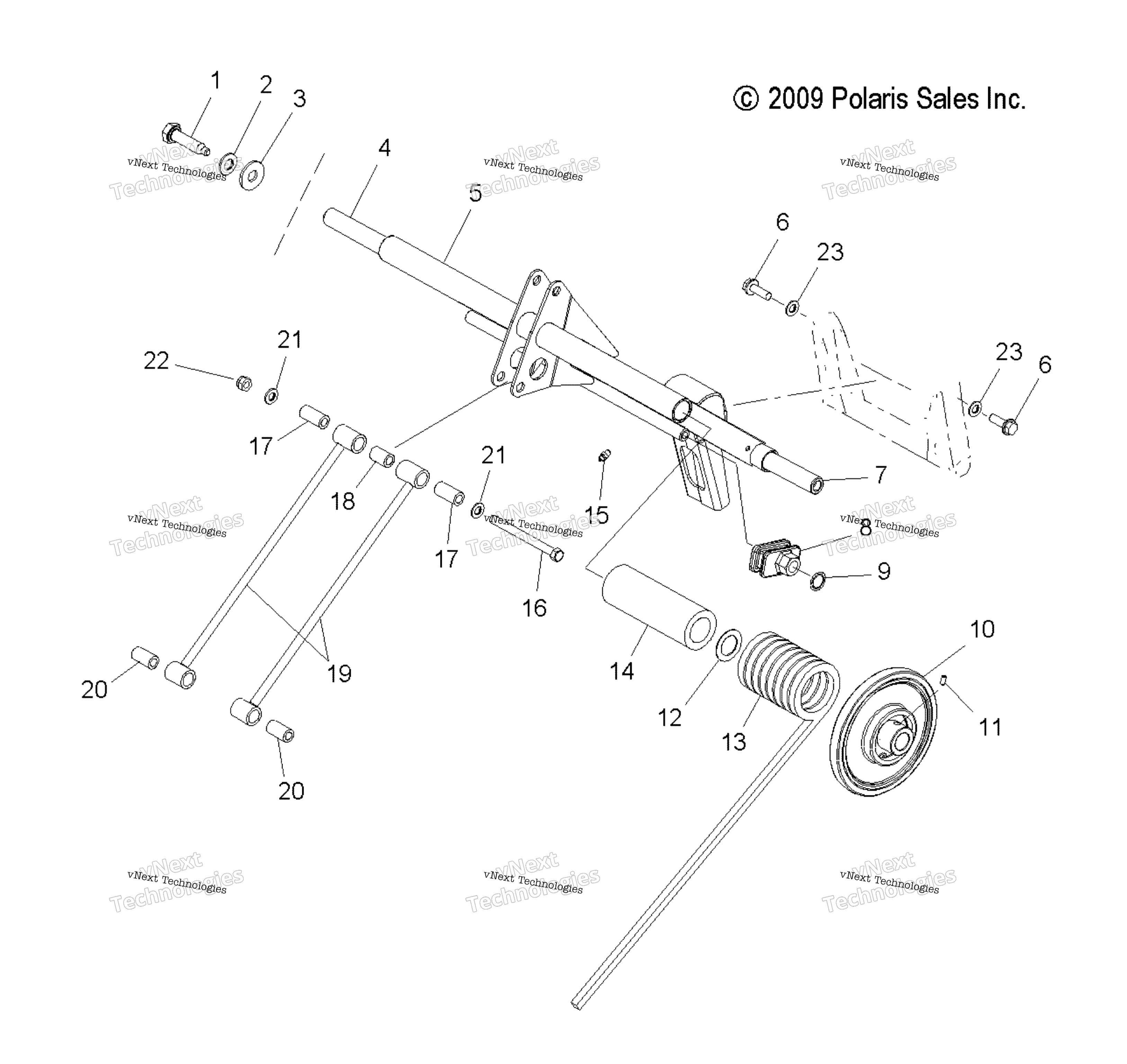 Suspension, Torque Arm, задний
