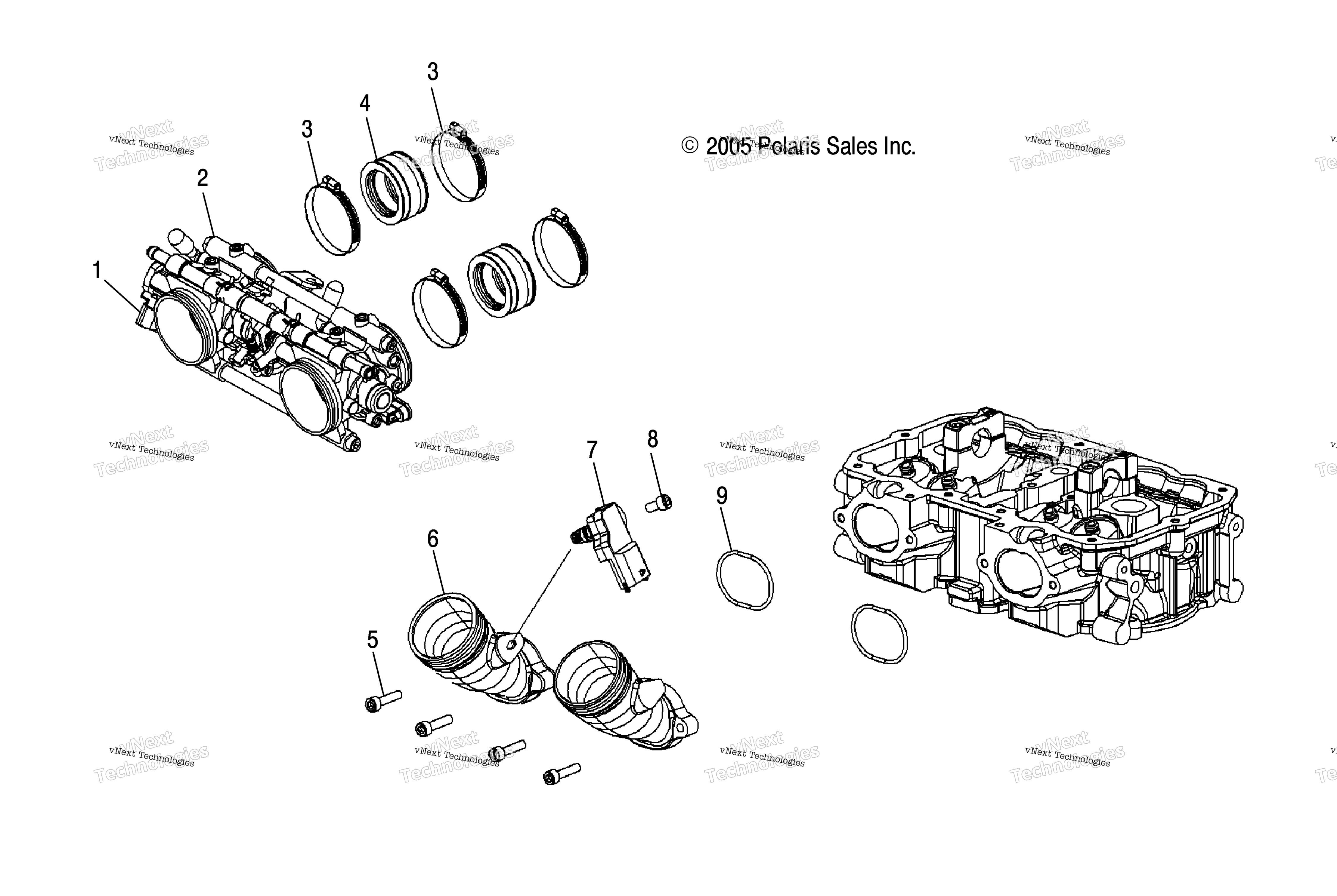 Engine, Throttle кузов / впуск коллектор