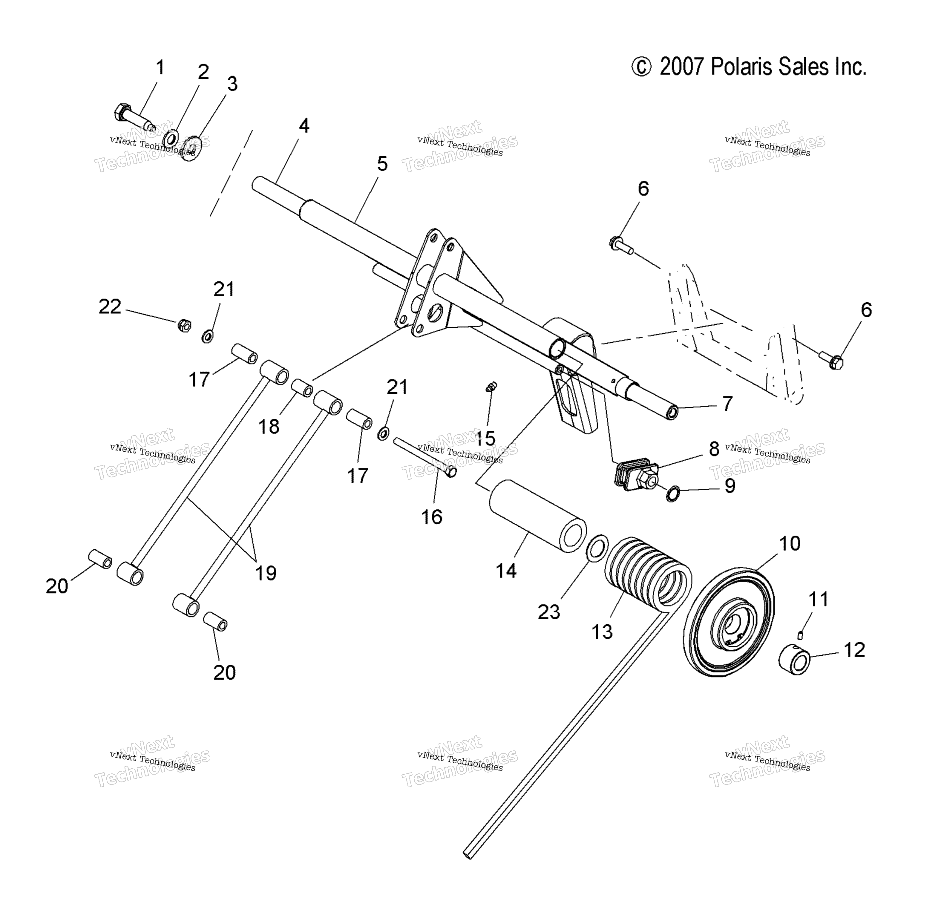 Suspension, Torque Arm, задний