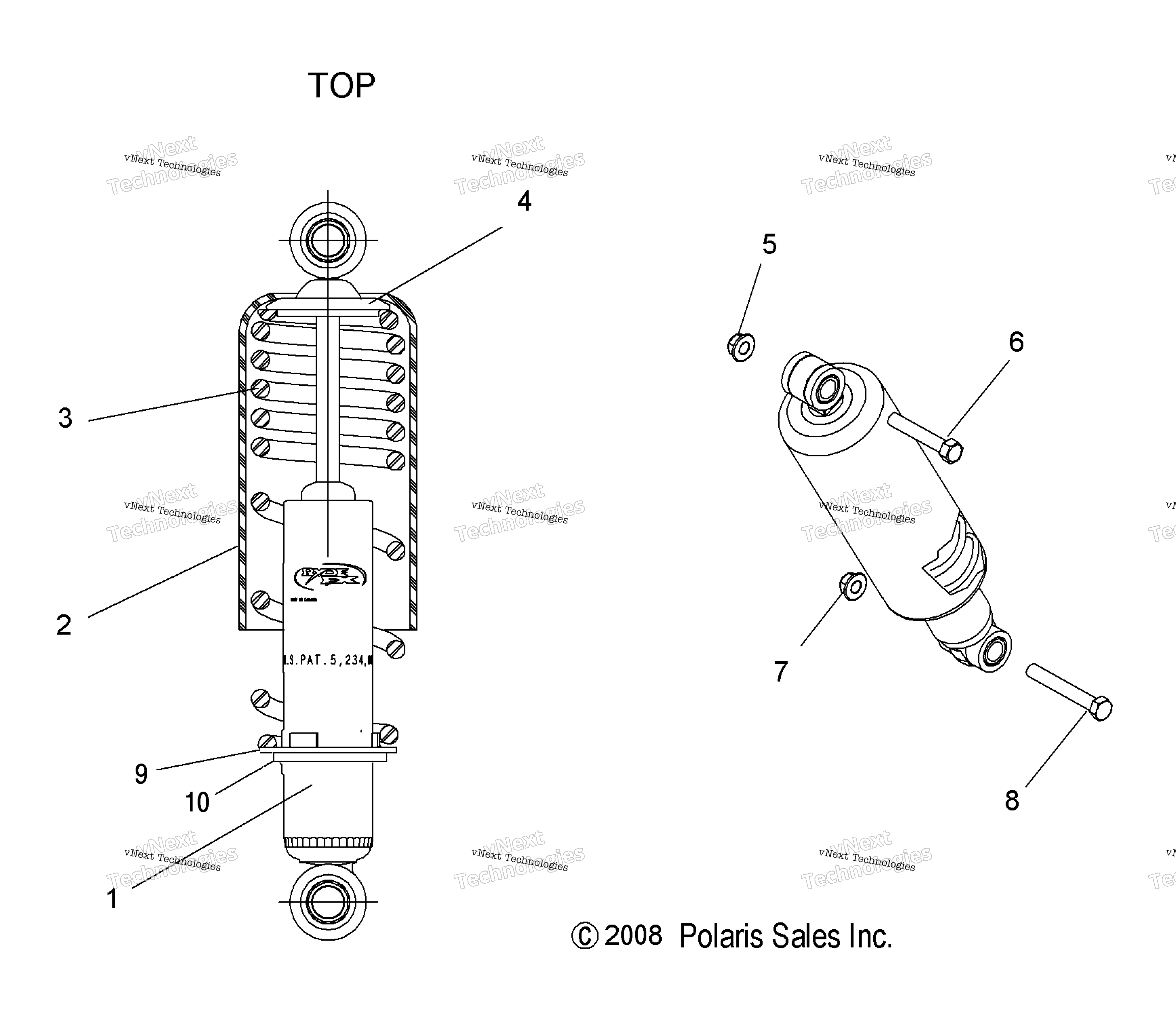 Suspension, Shock, передний Track
