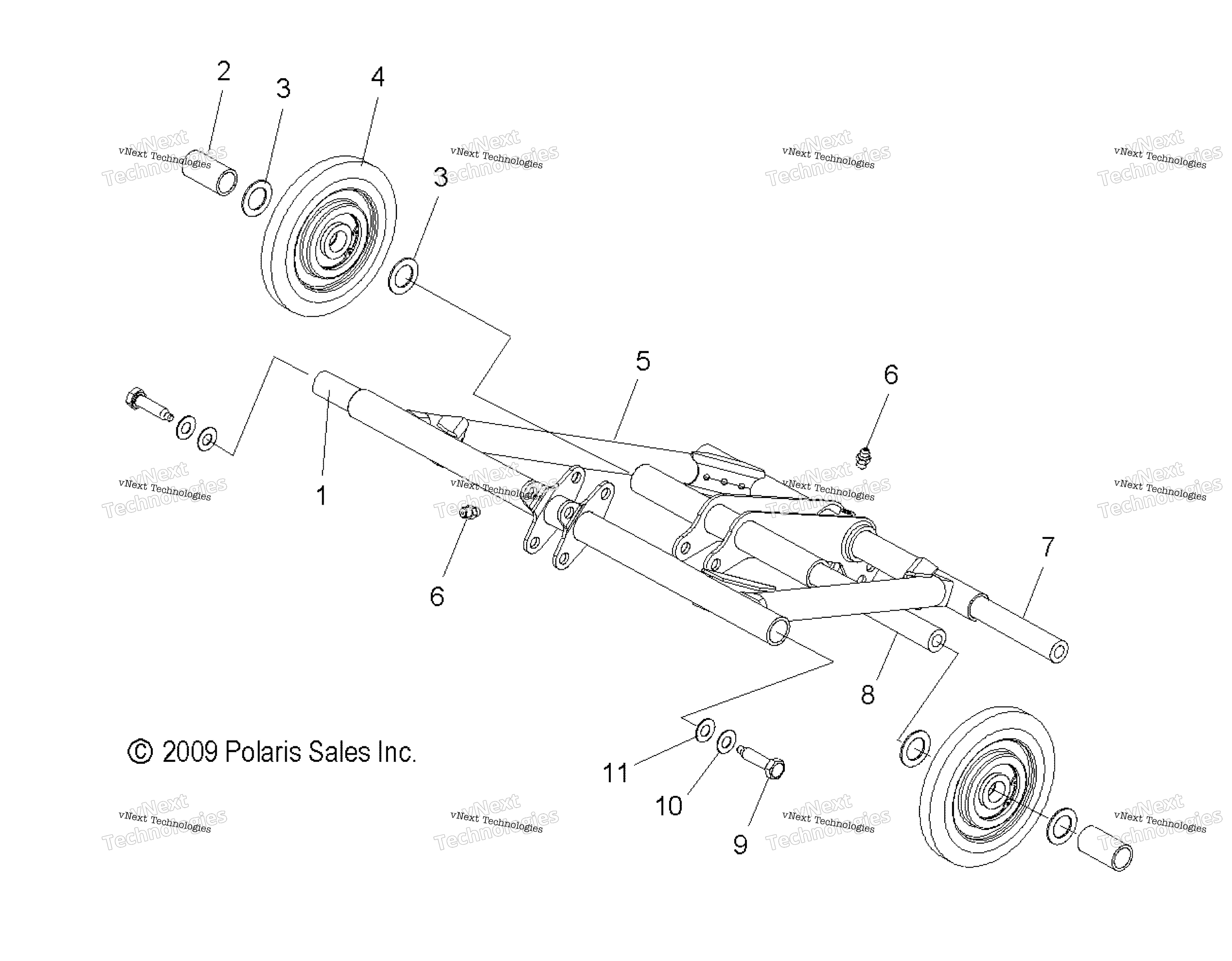 Suspension, Torque Arm, передний