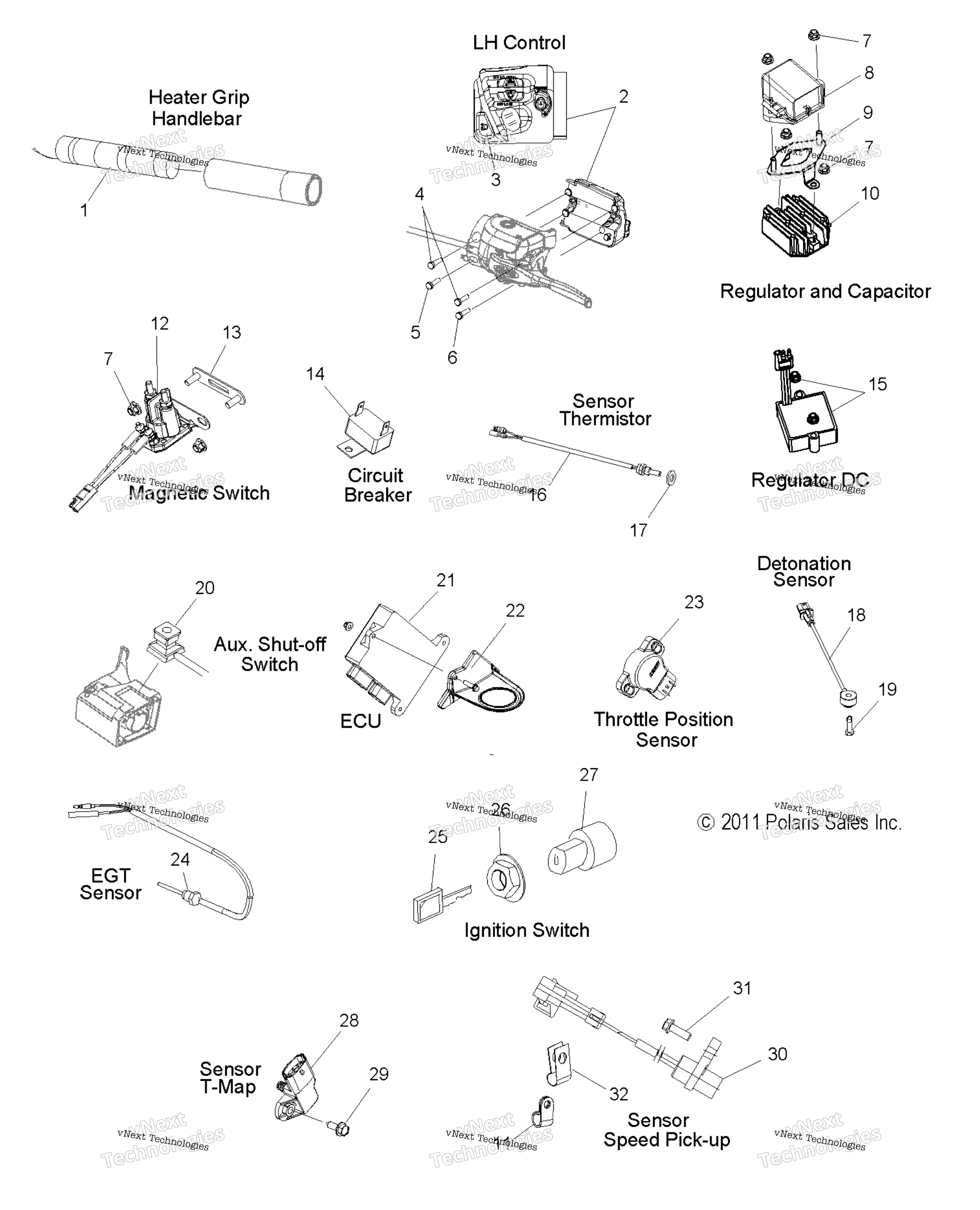 Electrical, Switches, Sensors & Components All опции