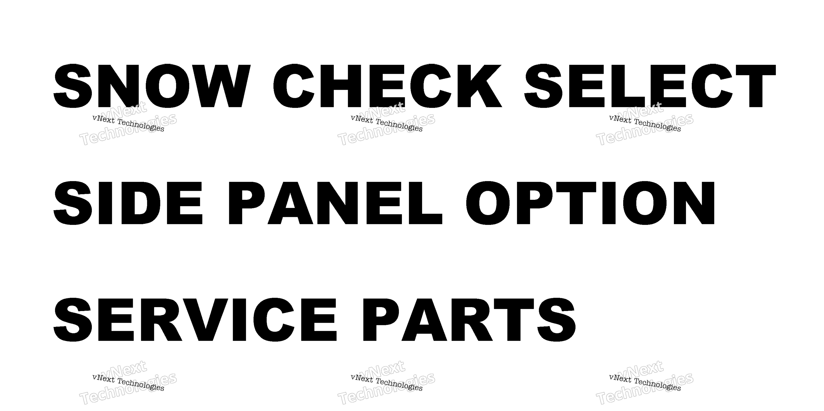 Accessory, Snow Check, Side панель Option