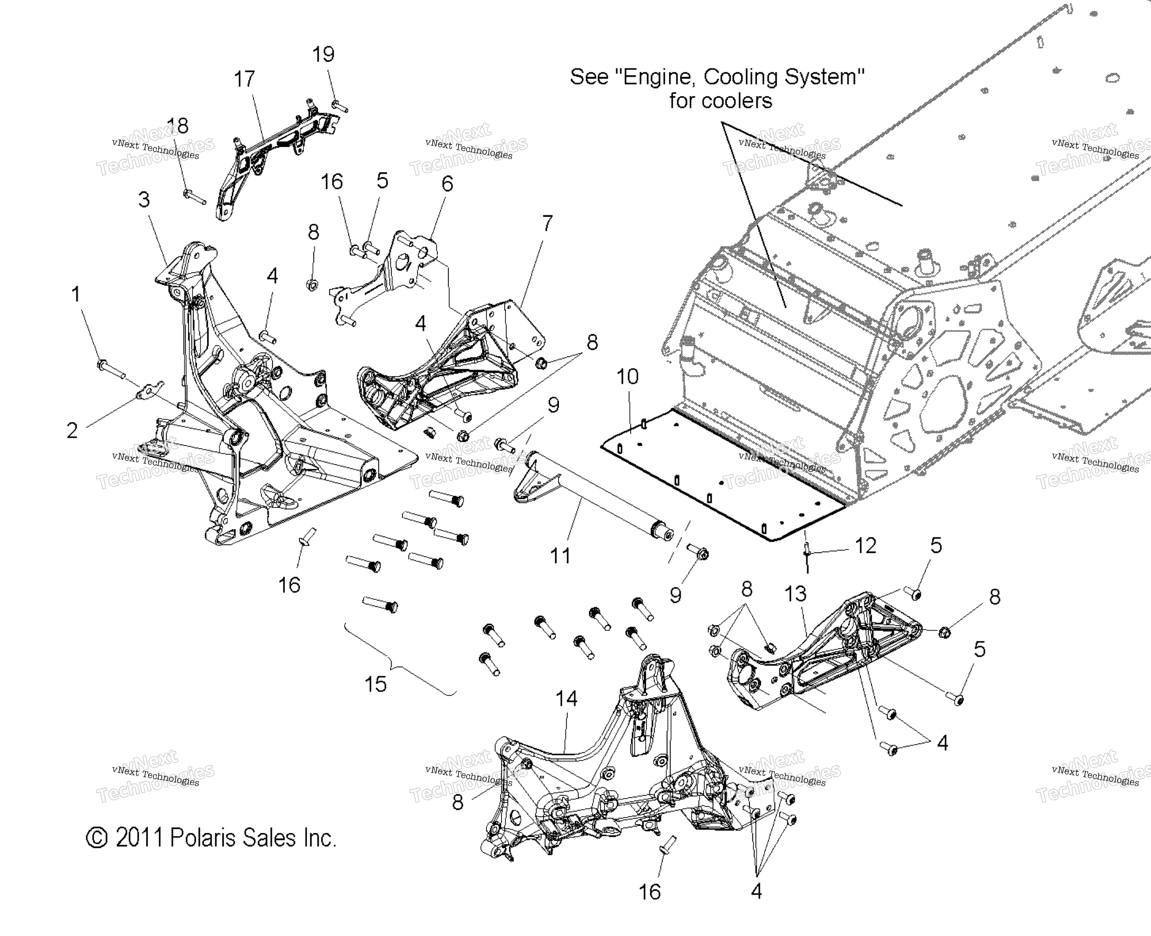 Chassis, Bulkhead Asm. All опции